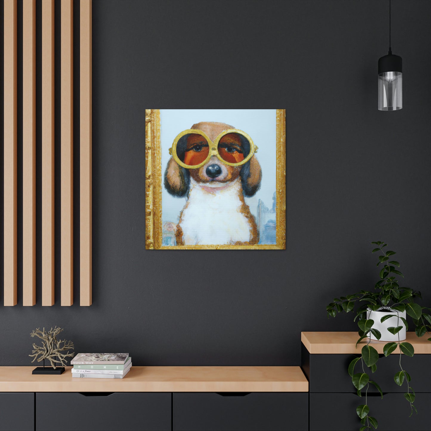 Rocky the Rover. - Dog Lovers Canvas Wall Art