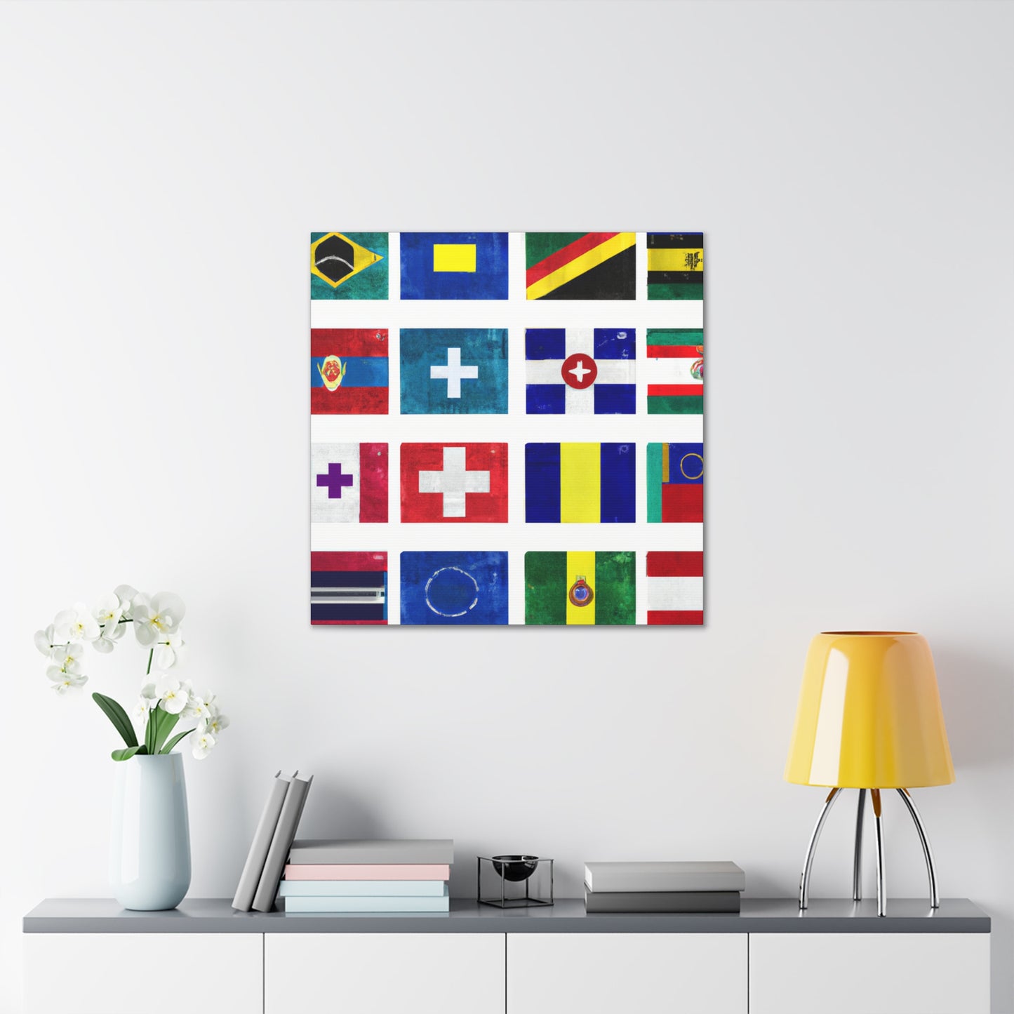 .

Josephine Pengelly - Flags Of The World Canvas Wall Art