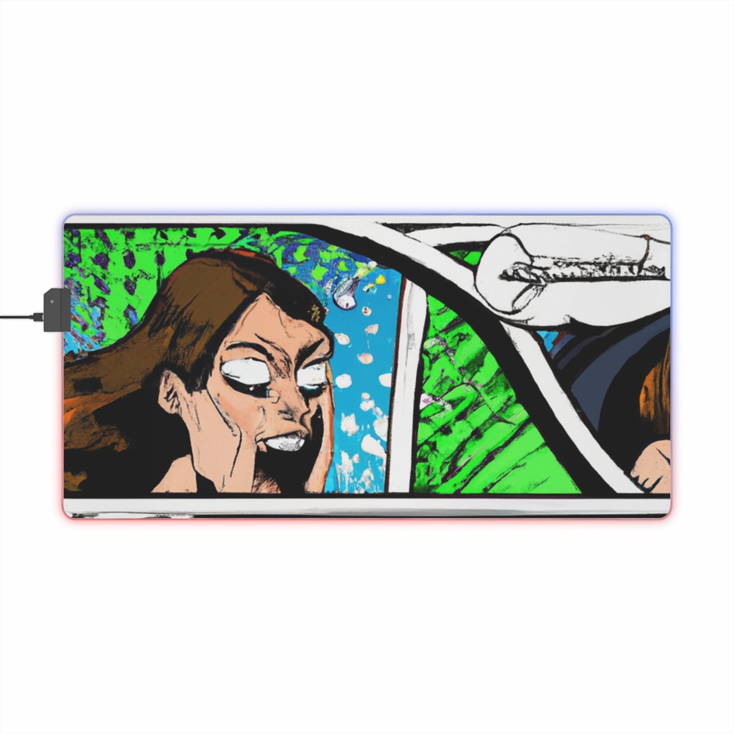 Jumping Jack 'J.J.' Jenkins - Comic Book Collector LED Light Up Gaming Mouse Pad