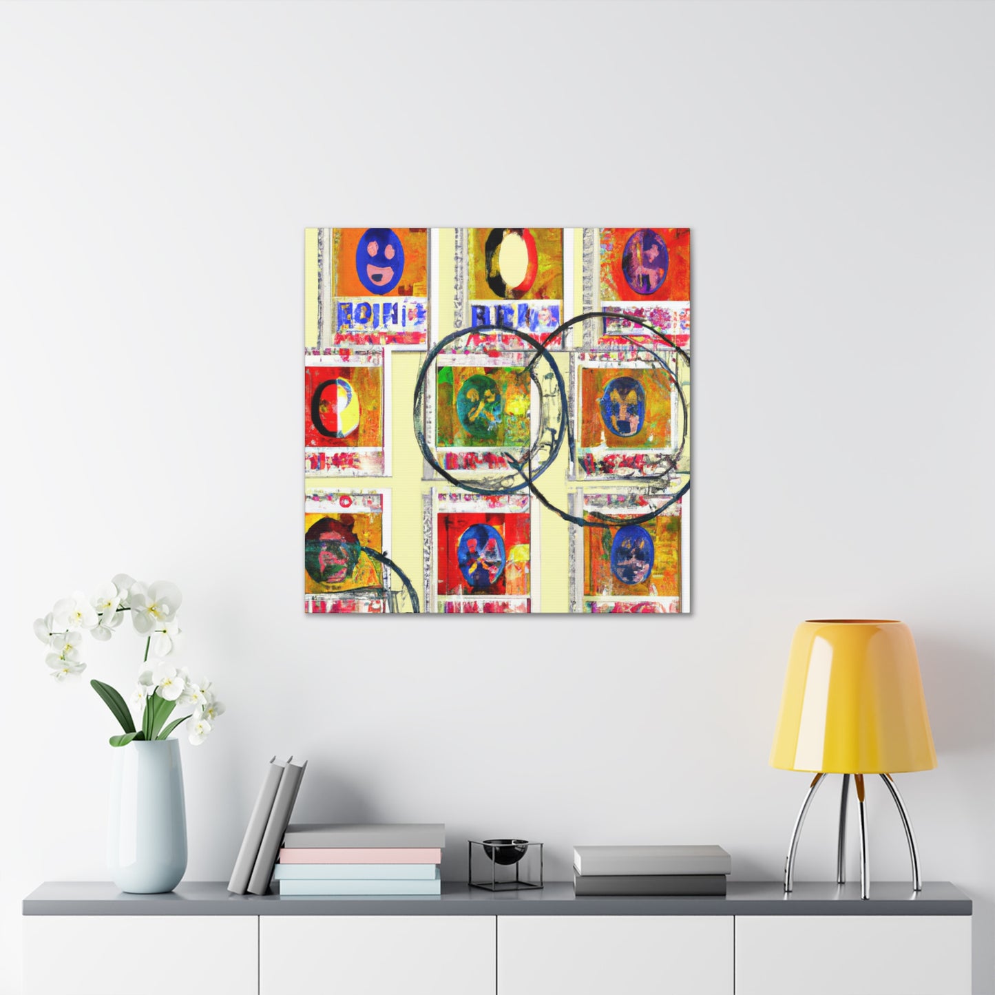 "World's Wonders Postage Stamps" - Postage Stamp Collector Canvas Wall Art