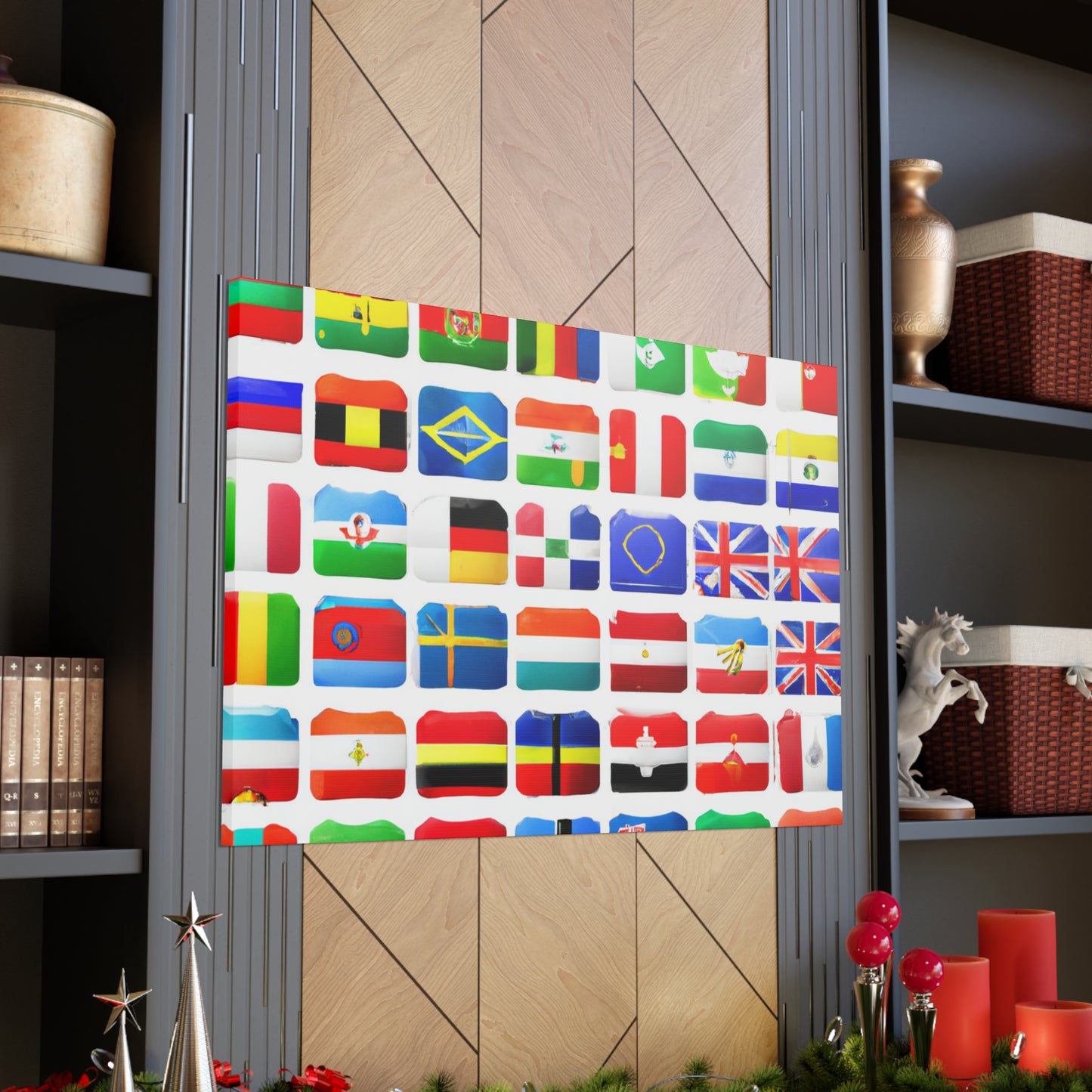 Hans-Ludwig Kettner - Flags Of The World Canvas Wall Art