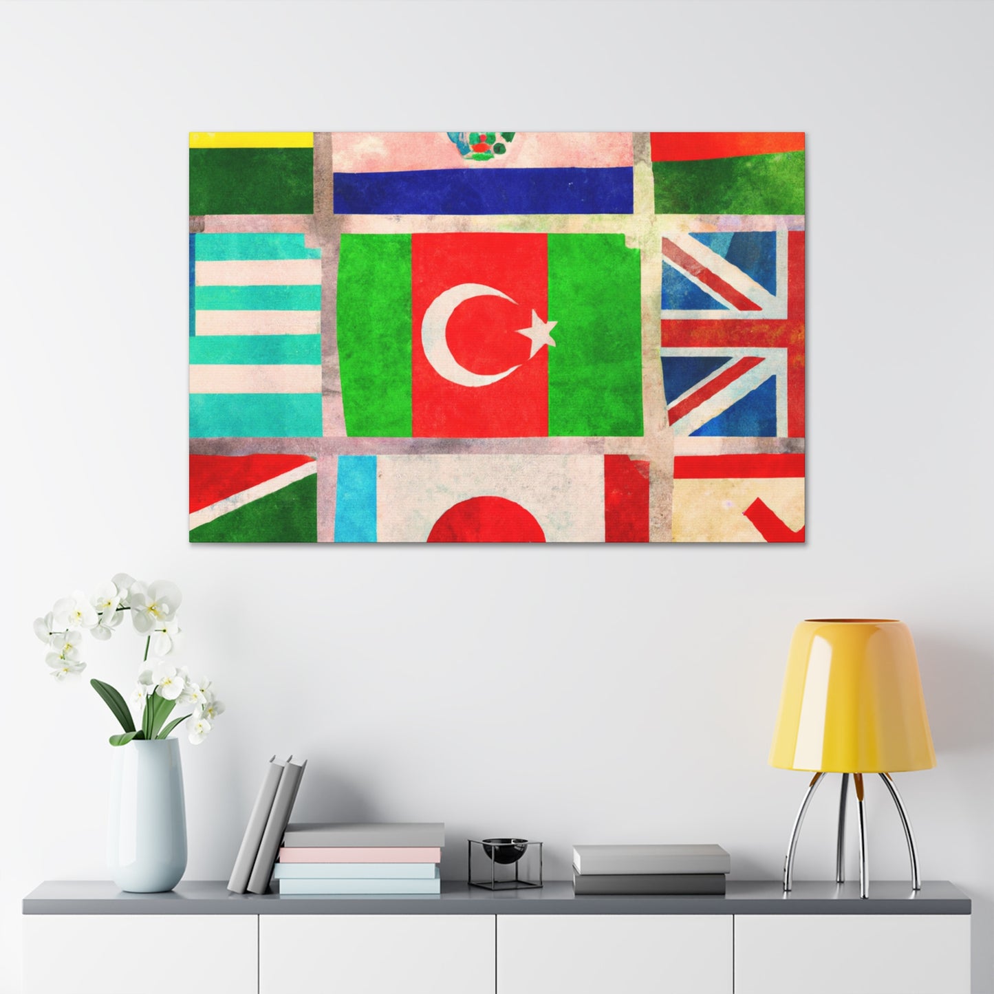 Frances Bellamy - Flags Of The World Canvas Wall Art