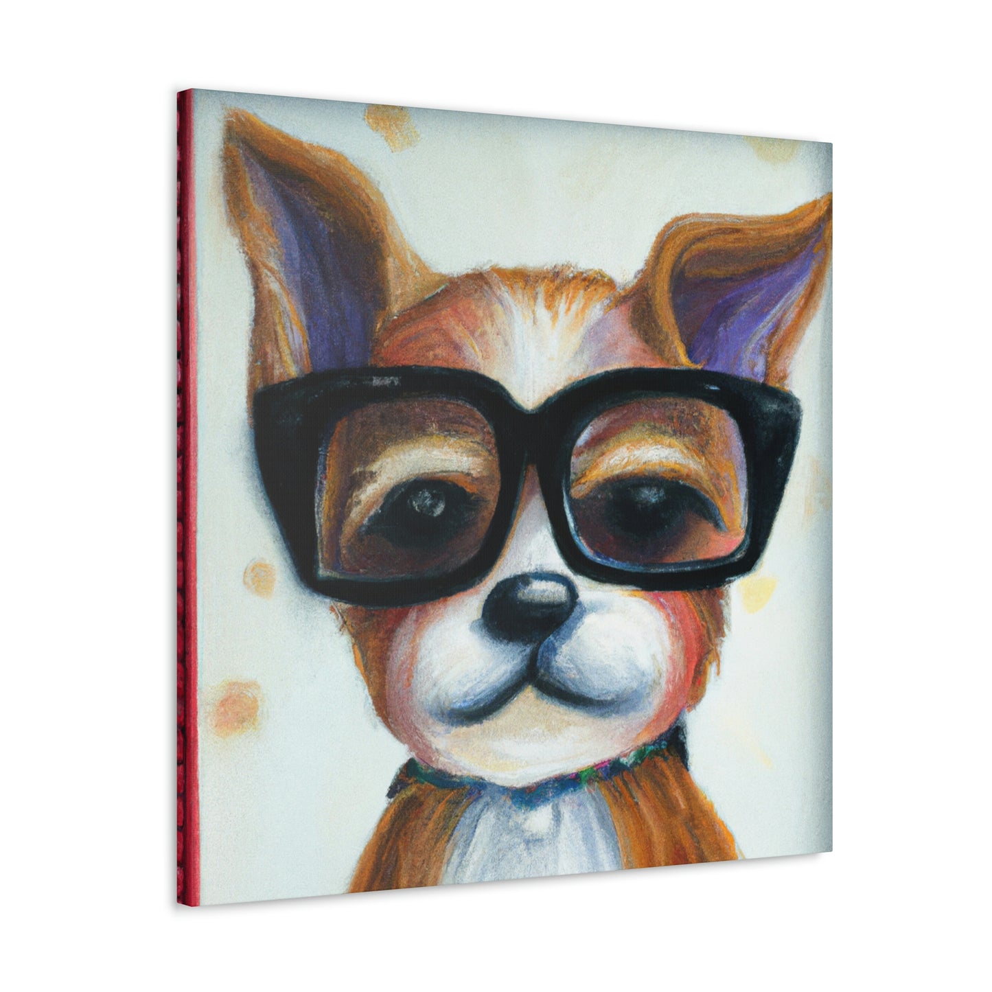 Frigo the cartoon pooch - Dog Lovers Canvas Wall Art