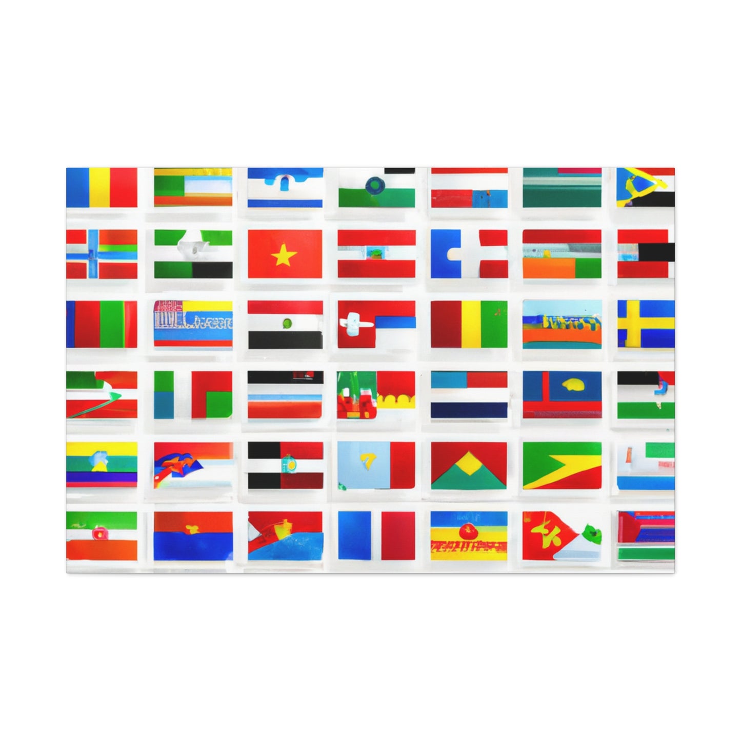 Mary Pickersgill - Flags Of The World Canvas Wall Art