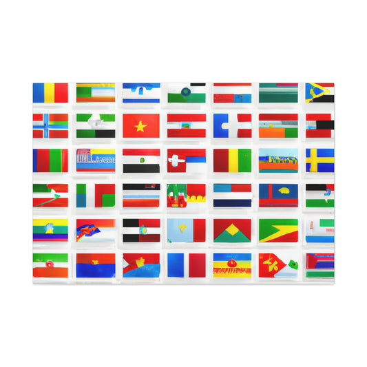 Mary Pickersgill - Flags Of The World Canvas Wall Art