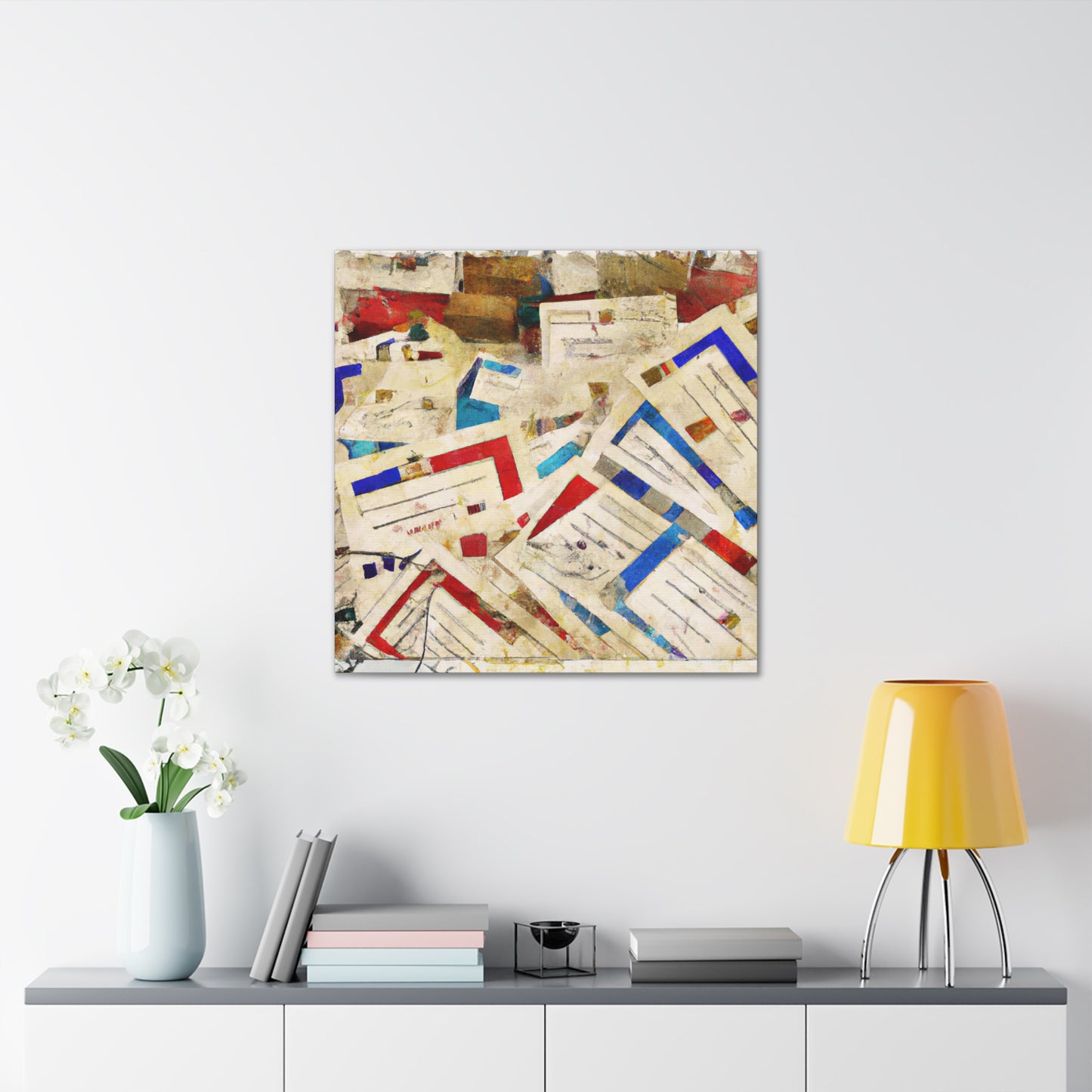 "Global Postage Collection" - Postage Stamp Collector Canvas Wall Art