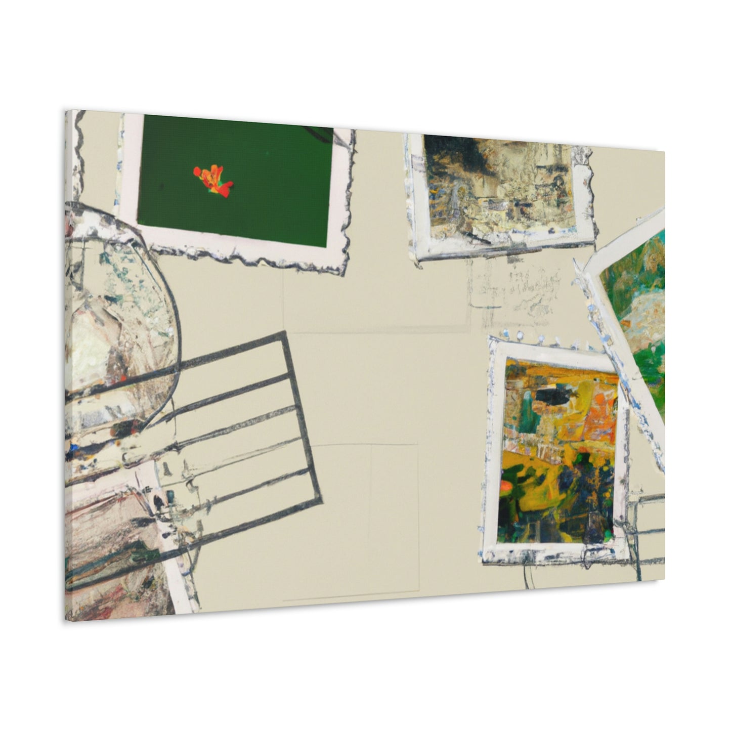 International Journeys Stamp Collection - Canvas