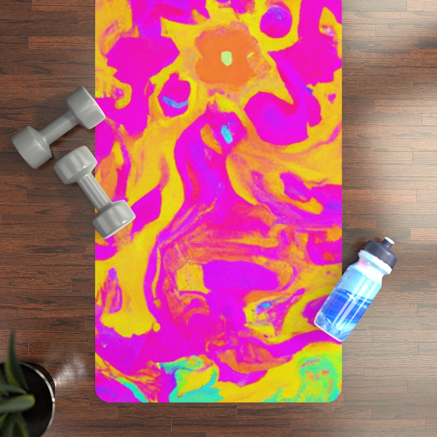 Kumar Swami - Psychedelic Yoga Exercise Workout Mat - 24″ x 68"