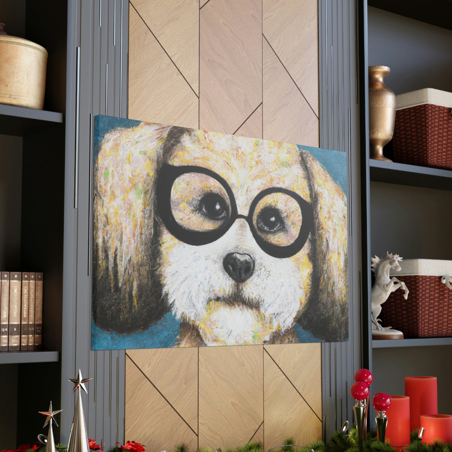 Sparky the Goofy Hound - Dog Lovers Canvas Wall Art