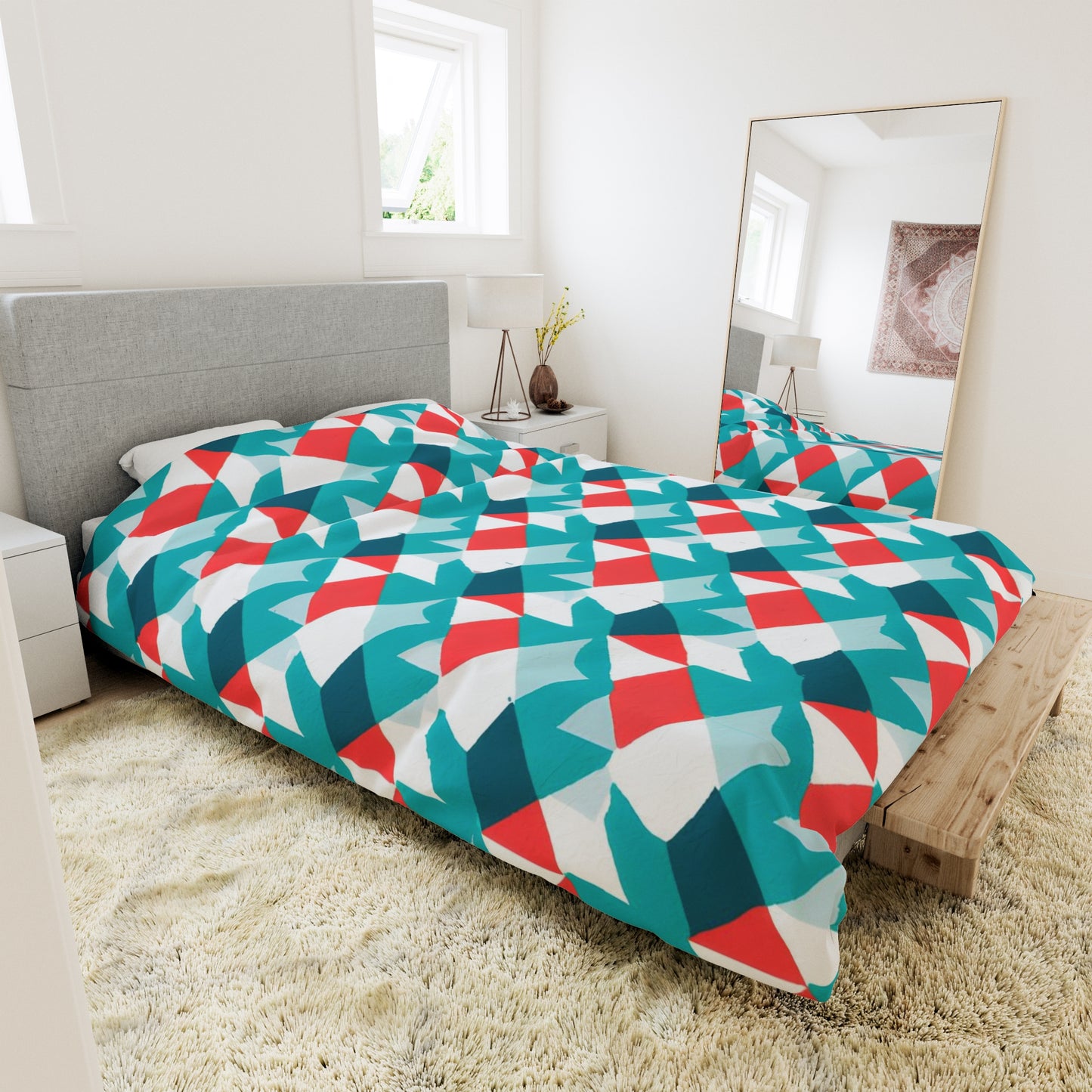 Edwina Garrett - Geometric Pattern Design Duvet Cover Bedding