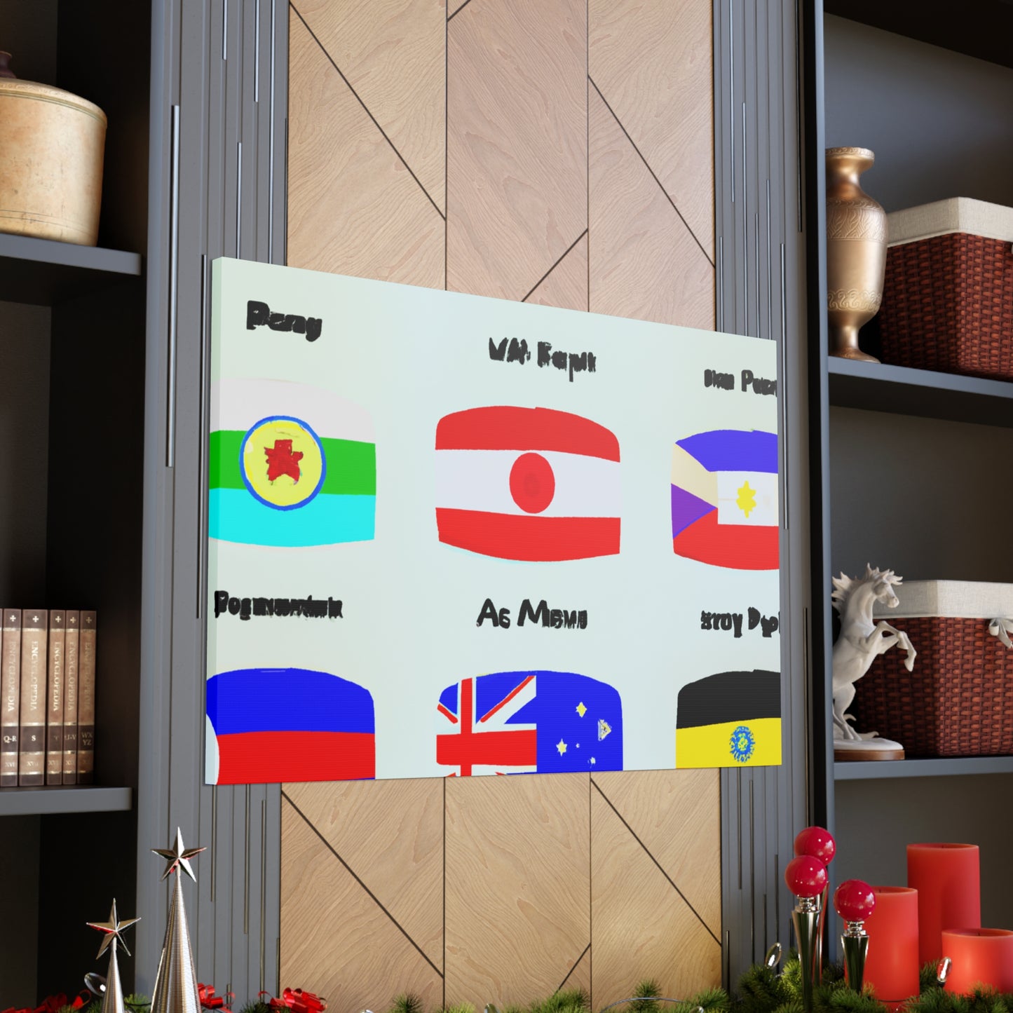 Frances Bellamy - Flags Of The World Canvas Wall Art