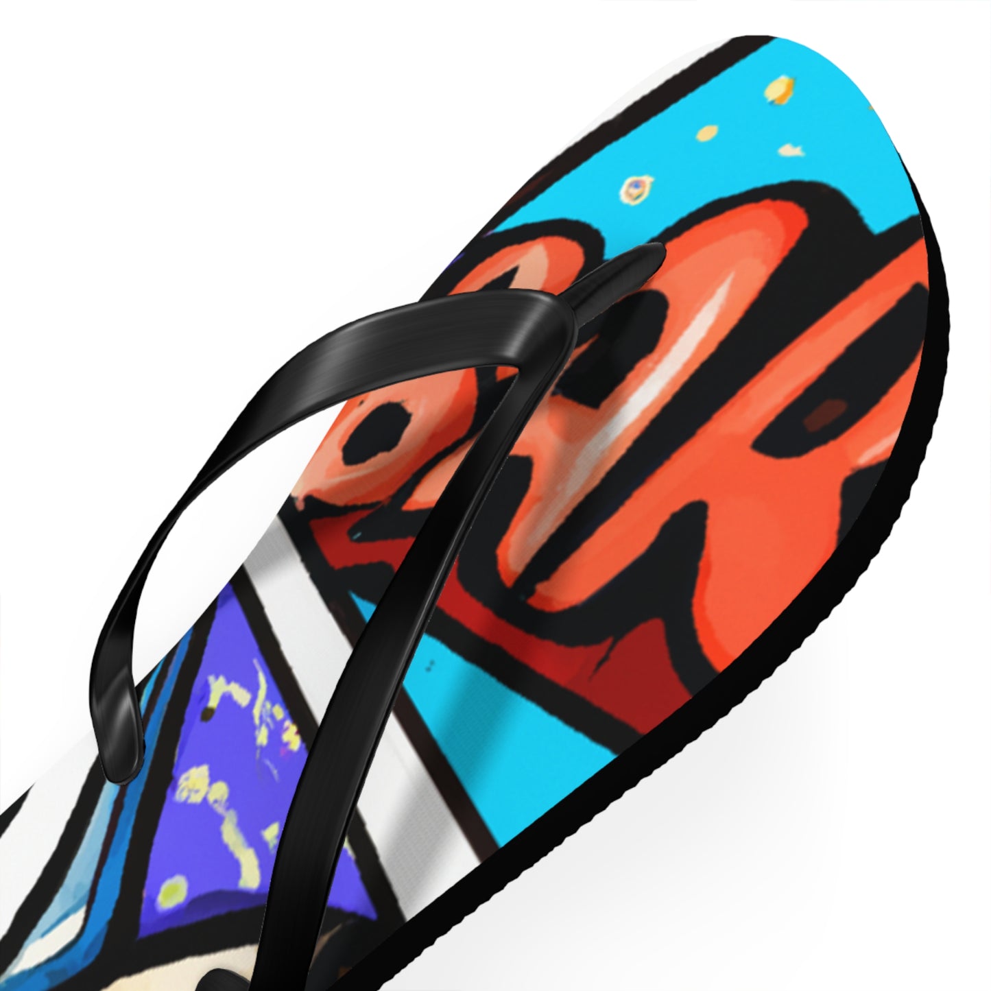 Captain Lightning Strike - Comics Collector Flip Flop Beach Sandals