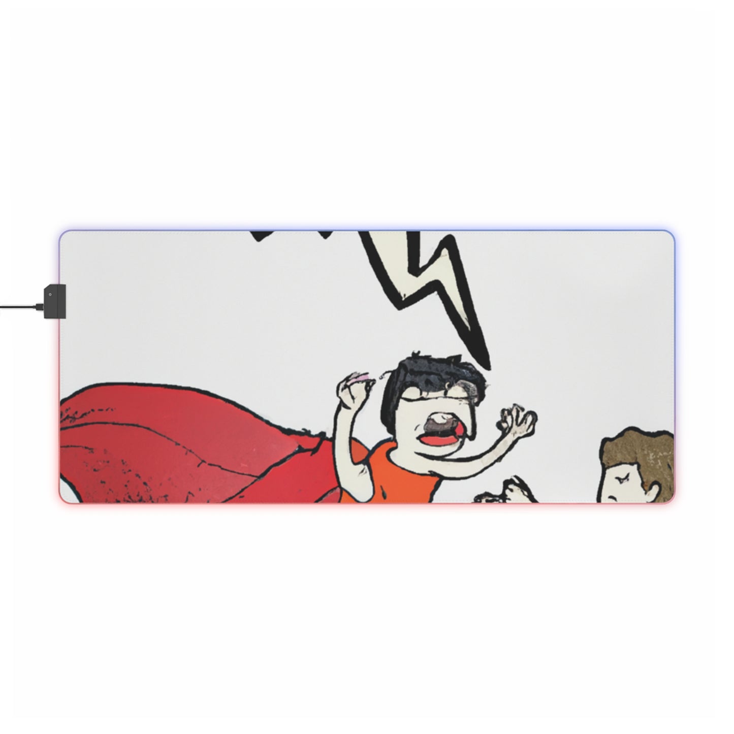 Rocky Rocketman - Comic Book Collector LED Light Up Gaming Mouse Pad