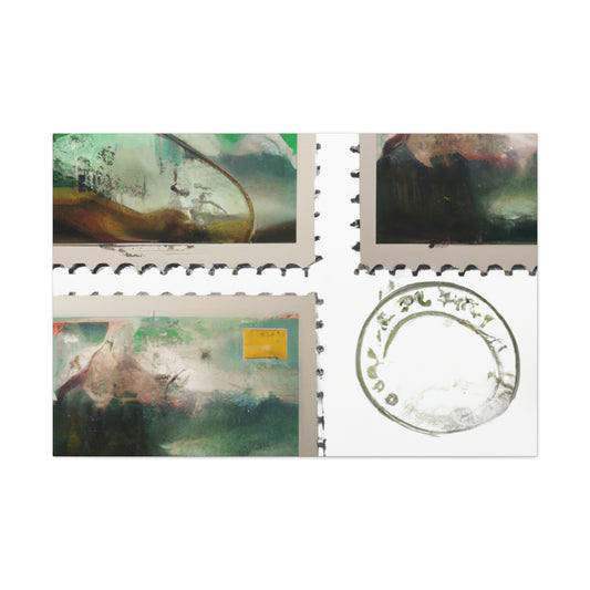 Global Heritage Commemorative Stamps - Postage Stamp Collector Canvas Wall Art