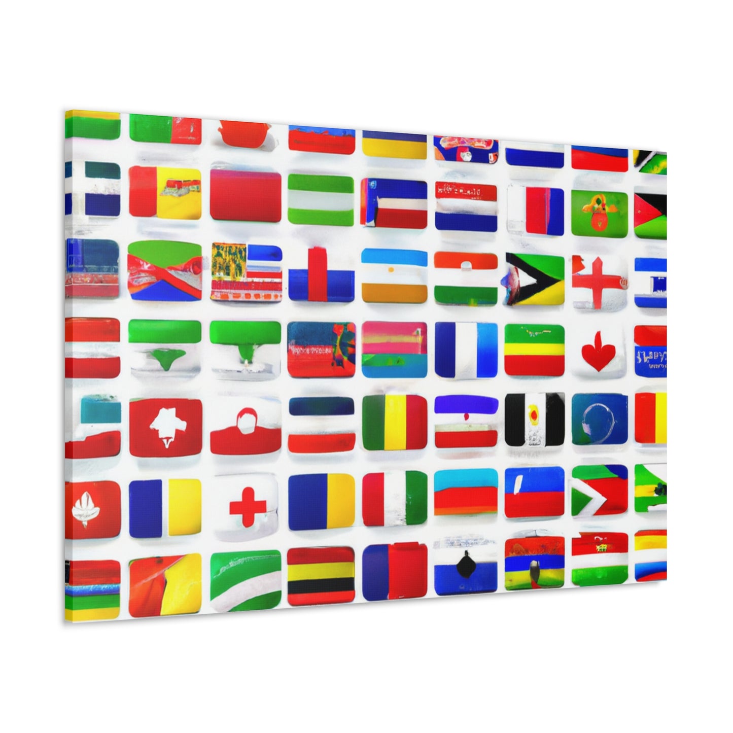 James Armistead Marshall - Flags Of The World Canvas Wall Art