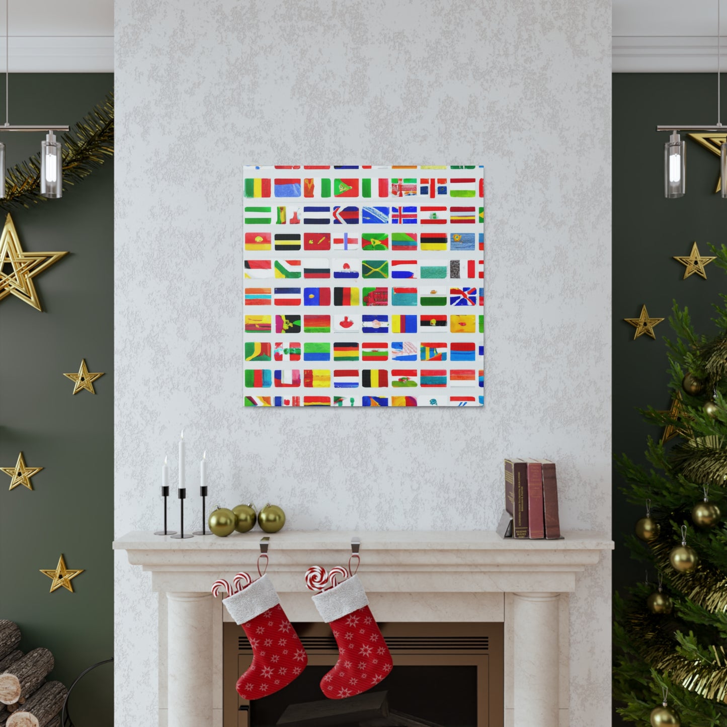 Alexander Archibald Flagmaker - Flags Of The World Canvas Wall Art