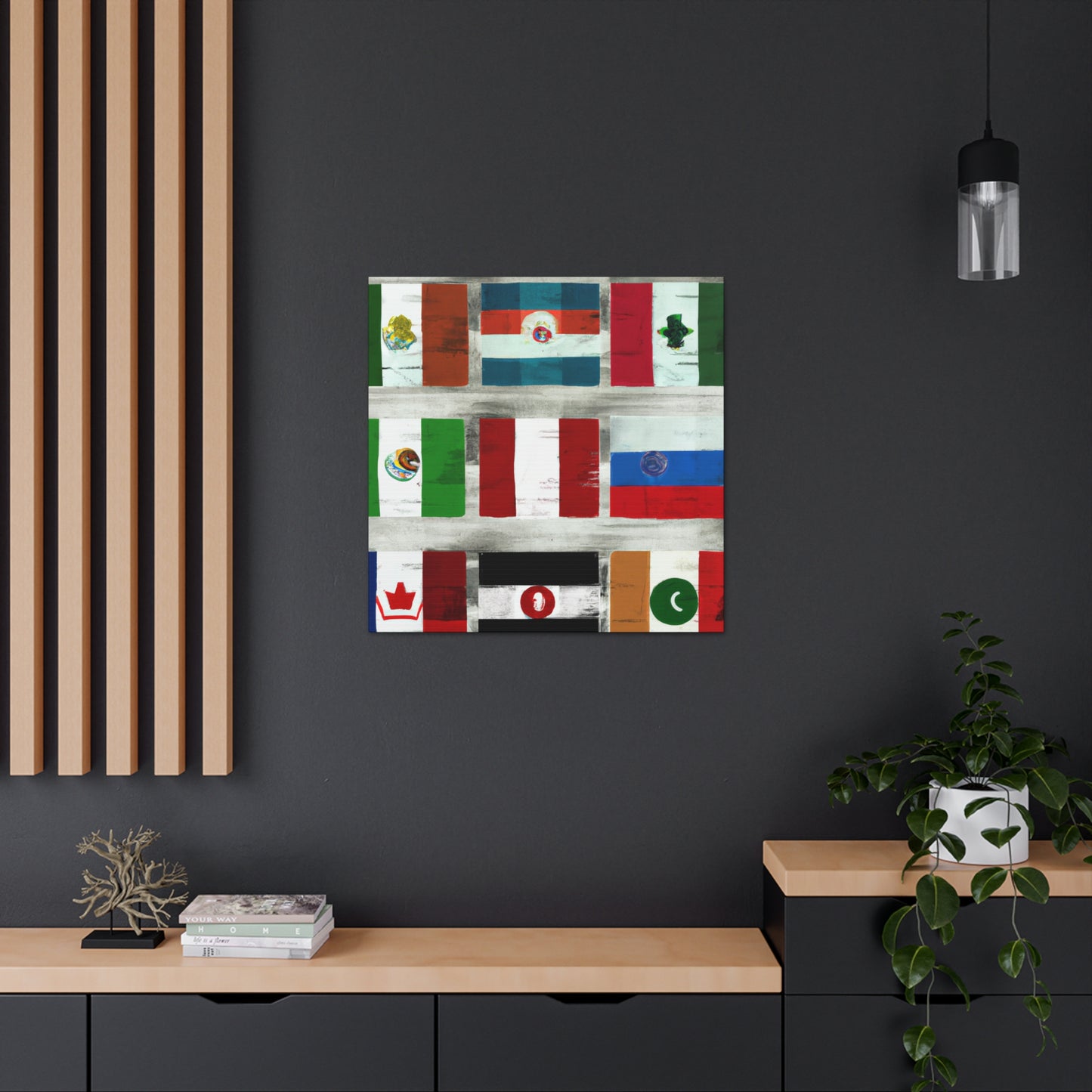 Joseph Addison Trumbull - Flags Of The World Canvas Wall Art