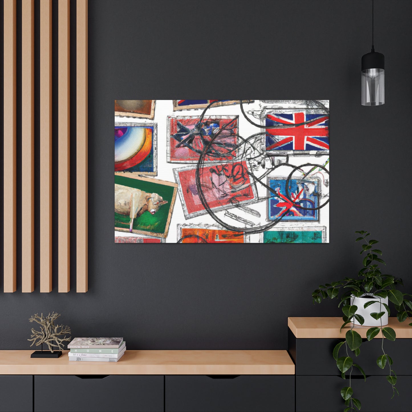 Global Commemorative Stamps - Postage Stamp Collector Canvas Wall Art