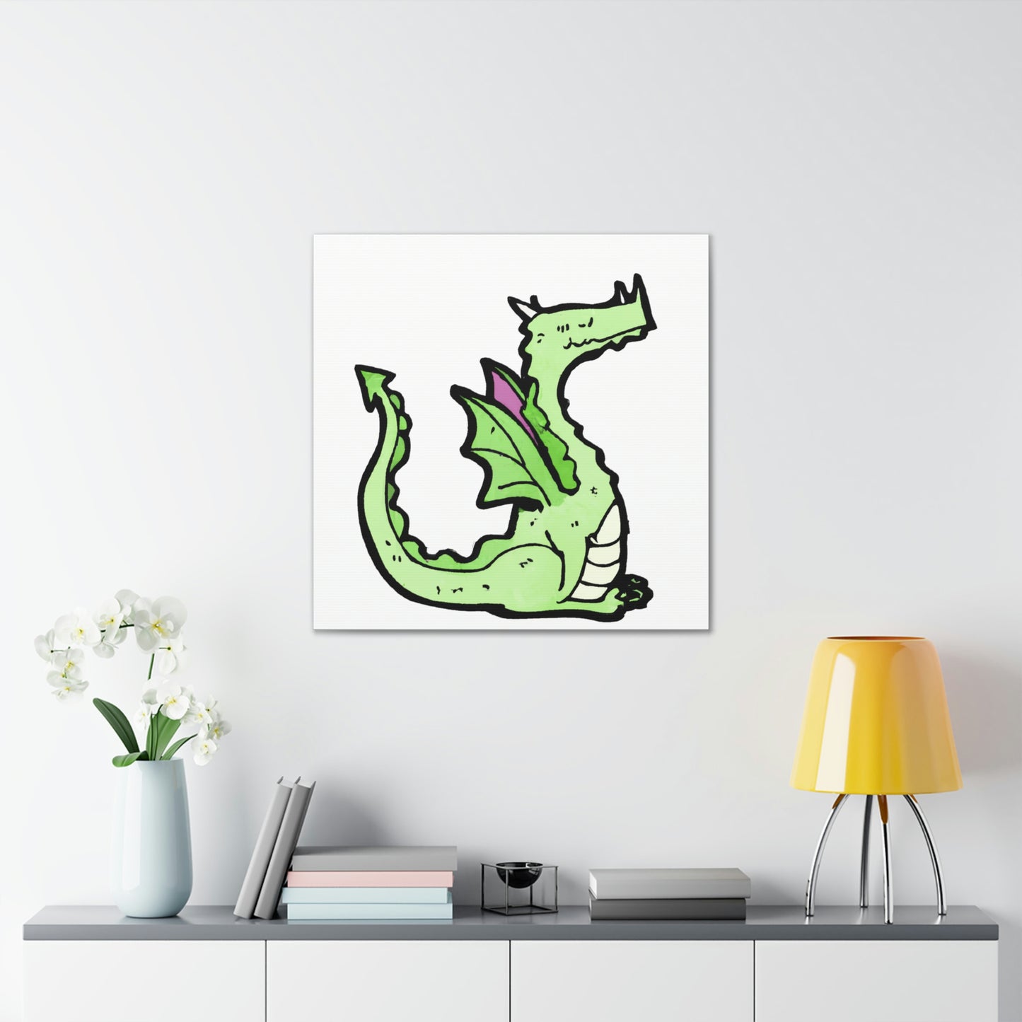 Agatha Whitecloak - Dragon Collector Canvas Wall Art