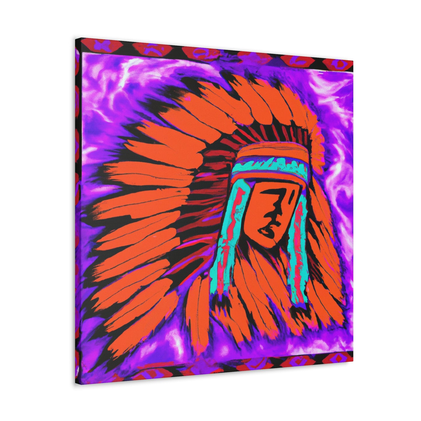 Tecumseh Brightstar - Native American Indian Canvas Wall Art