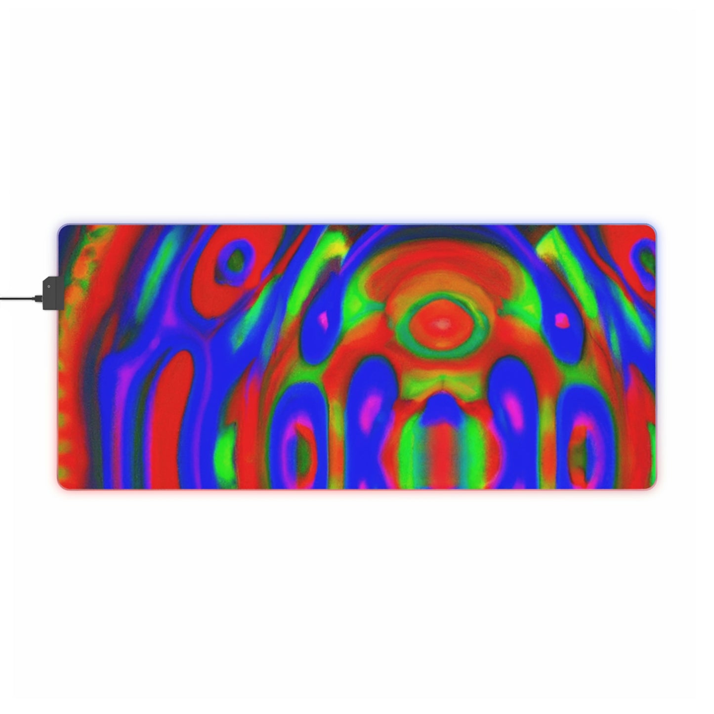 Rocky Ripplewood - Psychedelic Trippy LED Light Up Gaming Mouse Pad