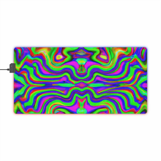 Levi Sparkplug - Psychedelic Trippy LED Light Up Gaming Mouse Pad