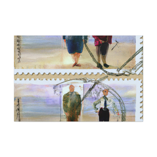 Global Forever Stamps - Postage Stamp Collector Canvas Wall Art