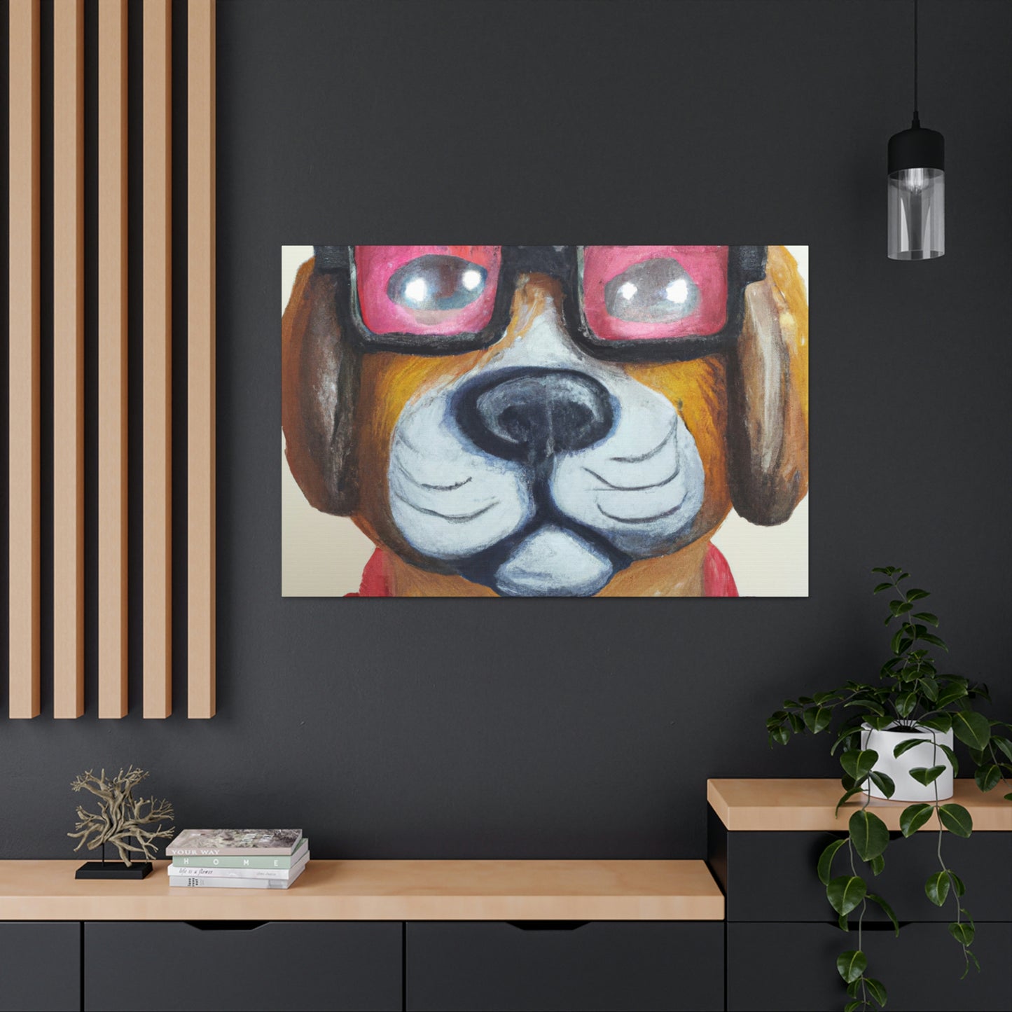 Sparky the Wonder Dog - Dog Lovers Canvas Wall Art