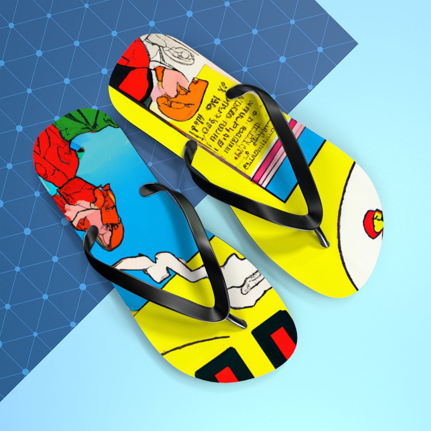 Super Bolt Lightning - Comics Collector Flip Flop Beach Sandals