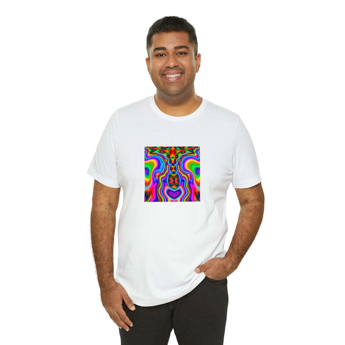 Harold Gibson. - Psychedelic Trippy Pattern Tee Shirt