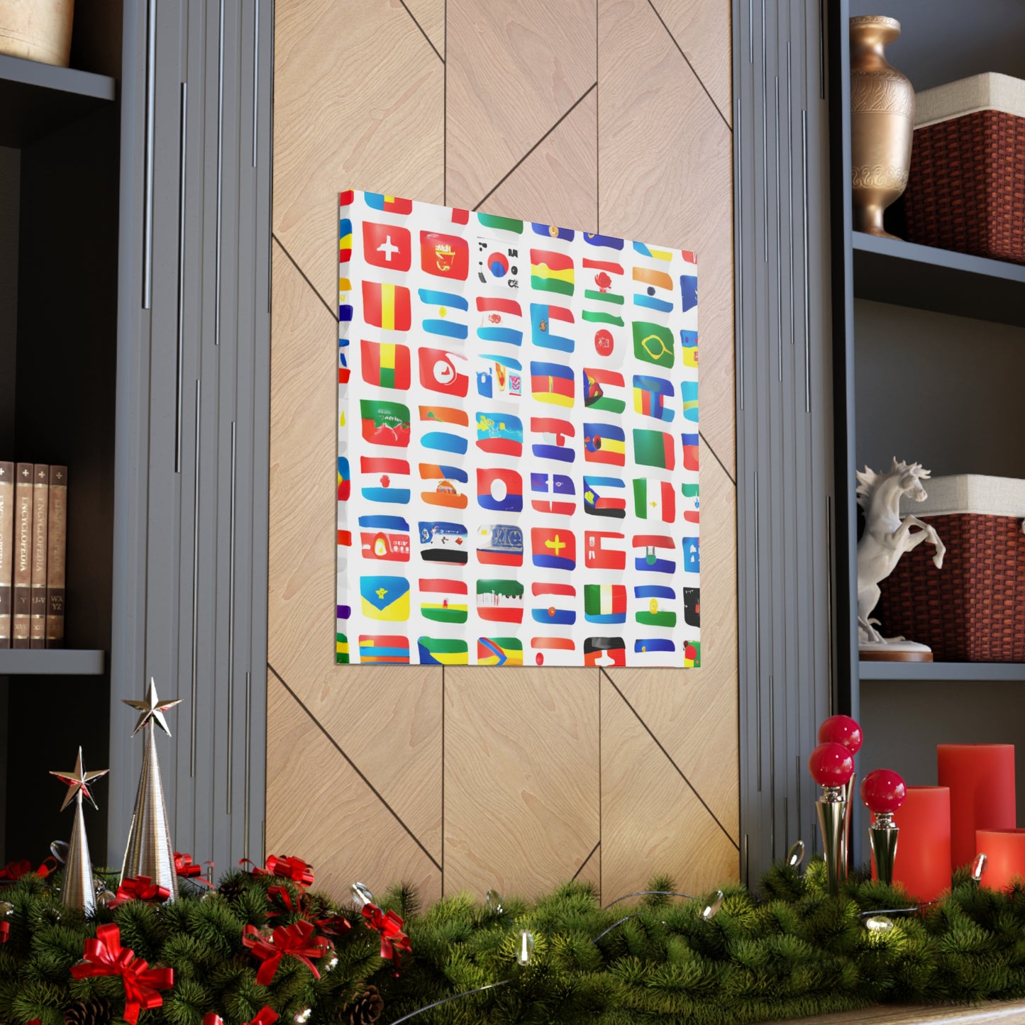 Louisa Pickford - Flags Of The World Canvas Wall Art