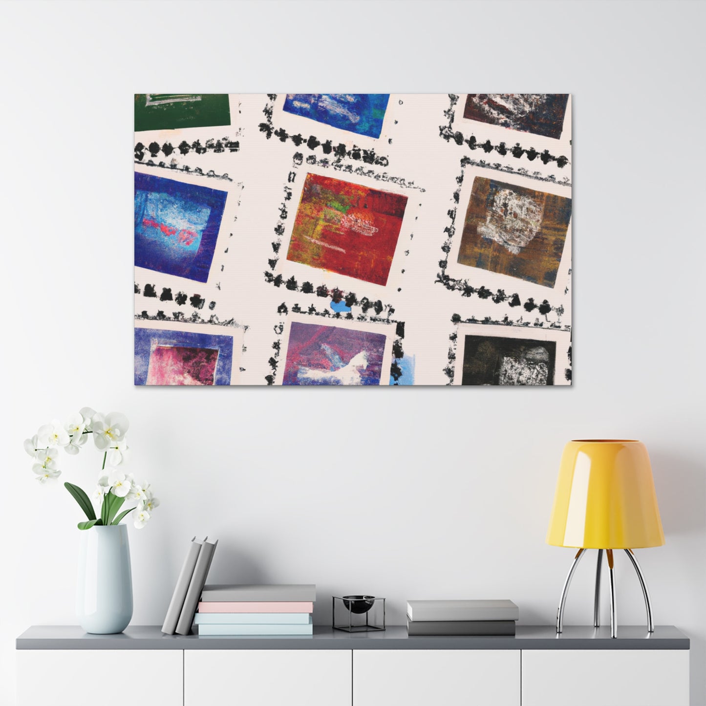 Eternal Wonders: A Collection of Global Stamps. - Postage Stamp Collector Canvas Wall Art