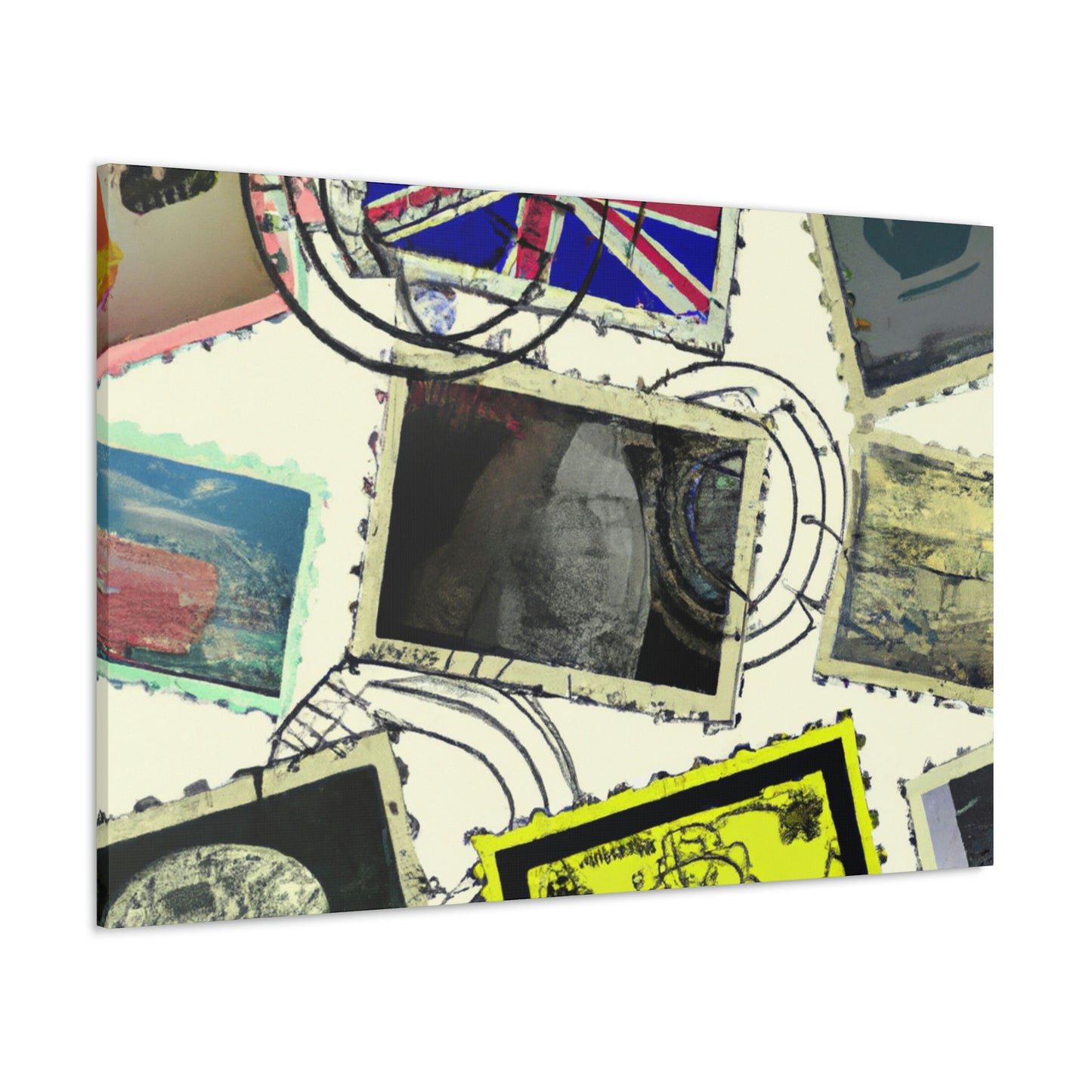 World Heritage Stamps - Postage Stamp Collector Canvas Wall Art