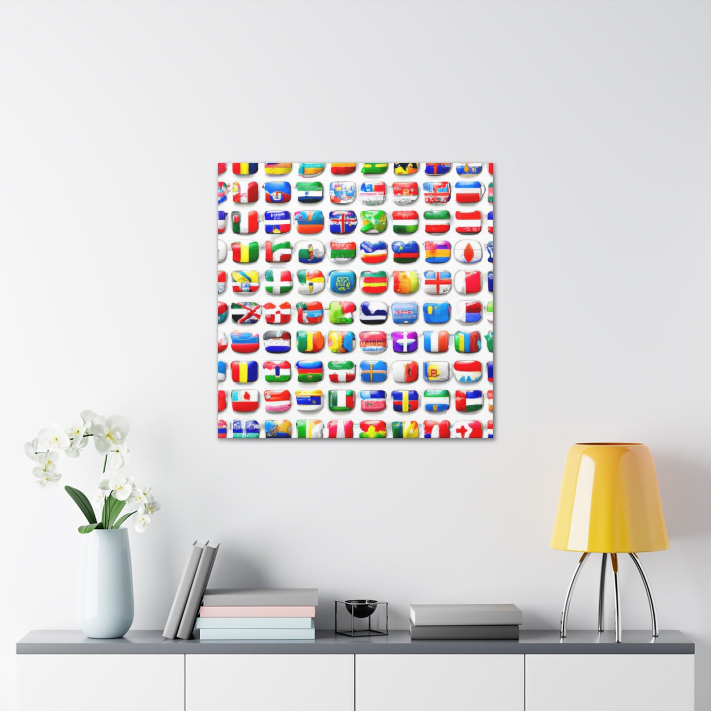 Emily Horton Flagmaker - Flags Of The World Canvas Wall Art