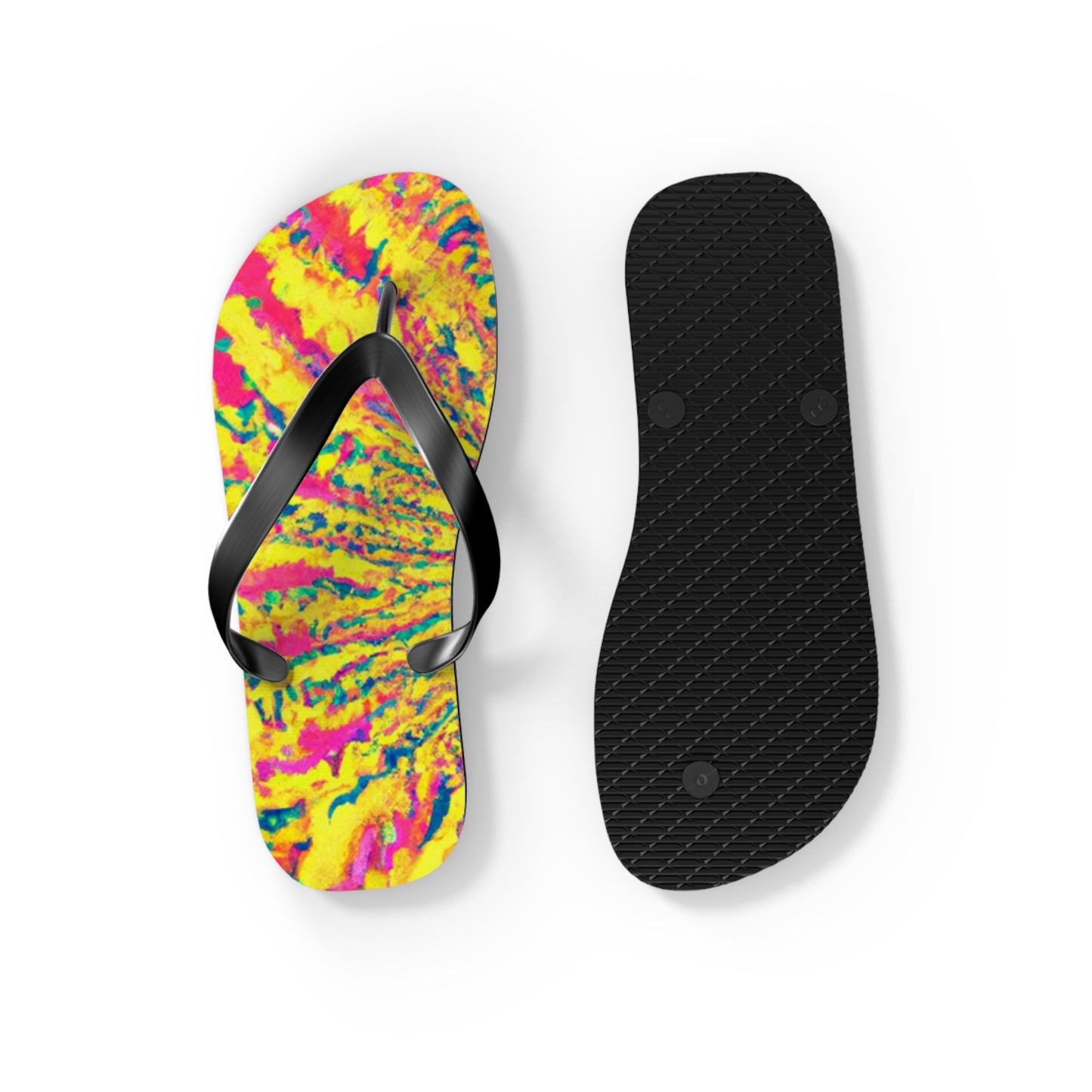 Esther Wainwright Shoe Maker - Psychedelic Trippy Flip Flop Beach Sandals