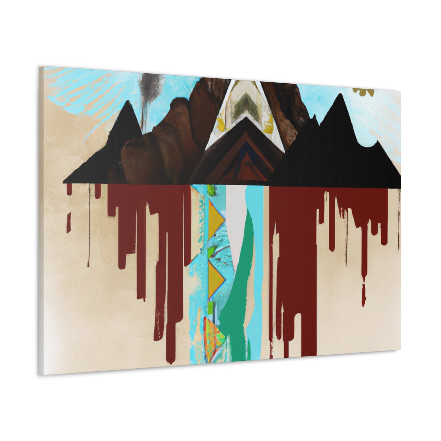 Running Bear - Native American Indian Canvas Wall Art