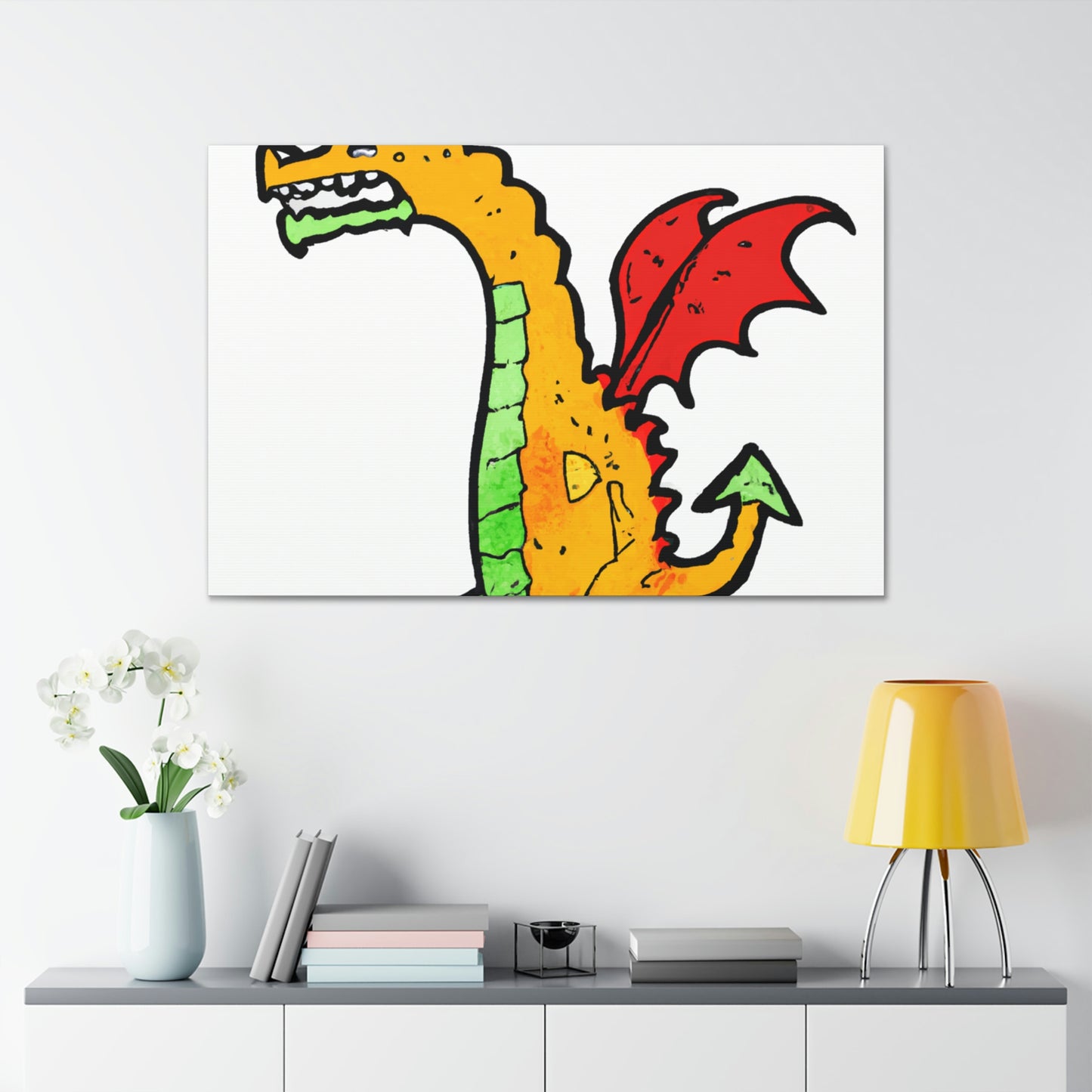 Sir Audric Salisbury - Dragon Collector Canvas Wall Art