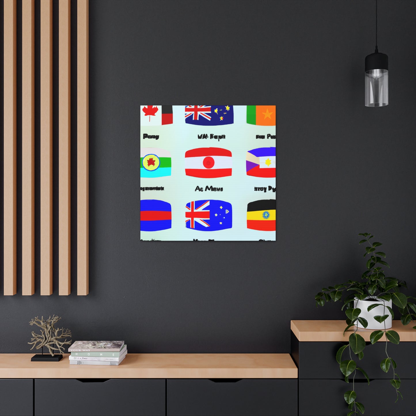 Frances Bellamy - Flags Of The World Canvas Wall Art