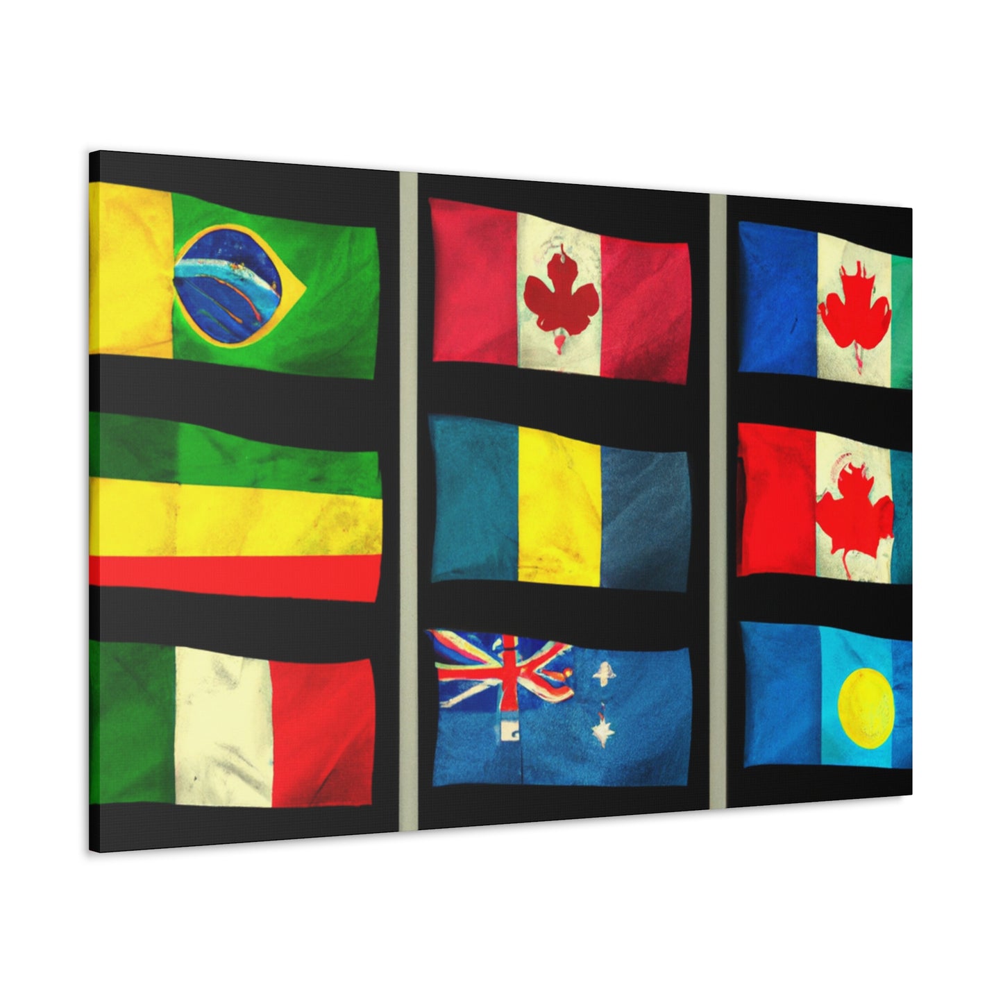 Wilhelmina "William" Flagstad (born 1849) - Flags Of The World Canvas Wall Art