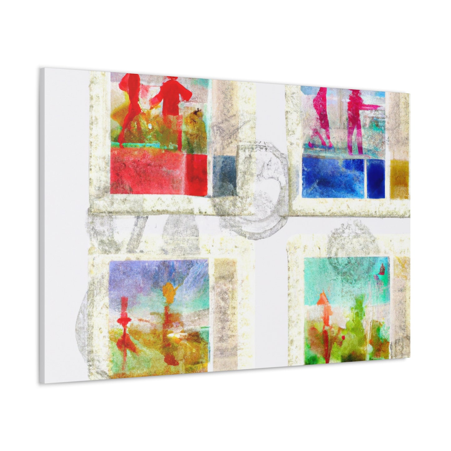 Global Traveler Series - Postage Stamp Collector Canvas Wall Art