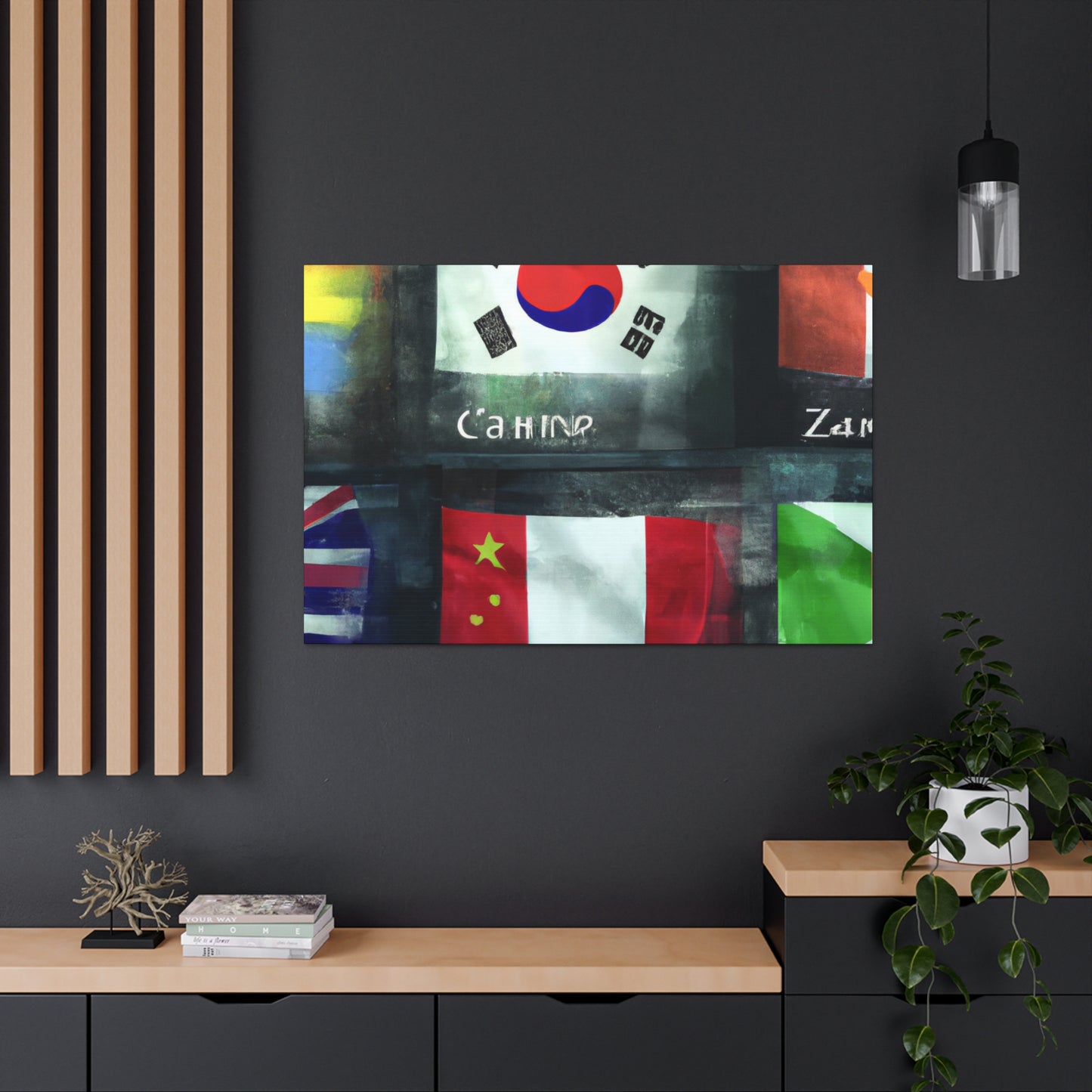 John R. L. Beattie - Flags Of The World Canvas Wall Art