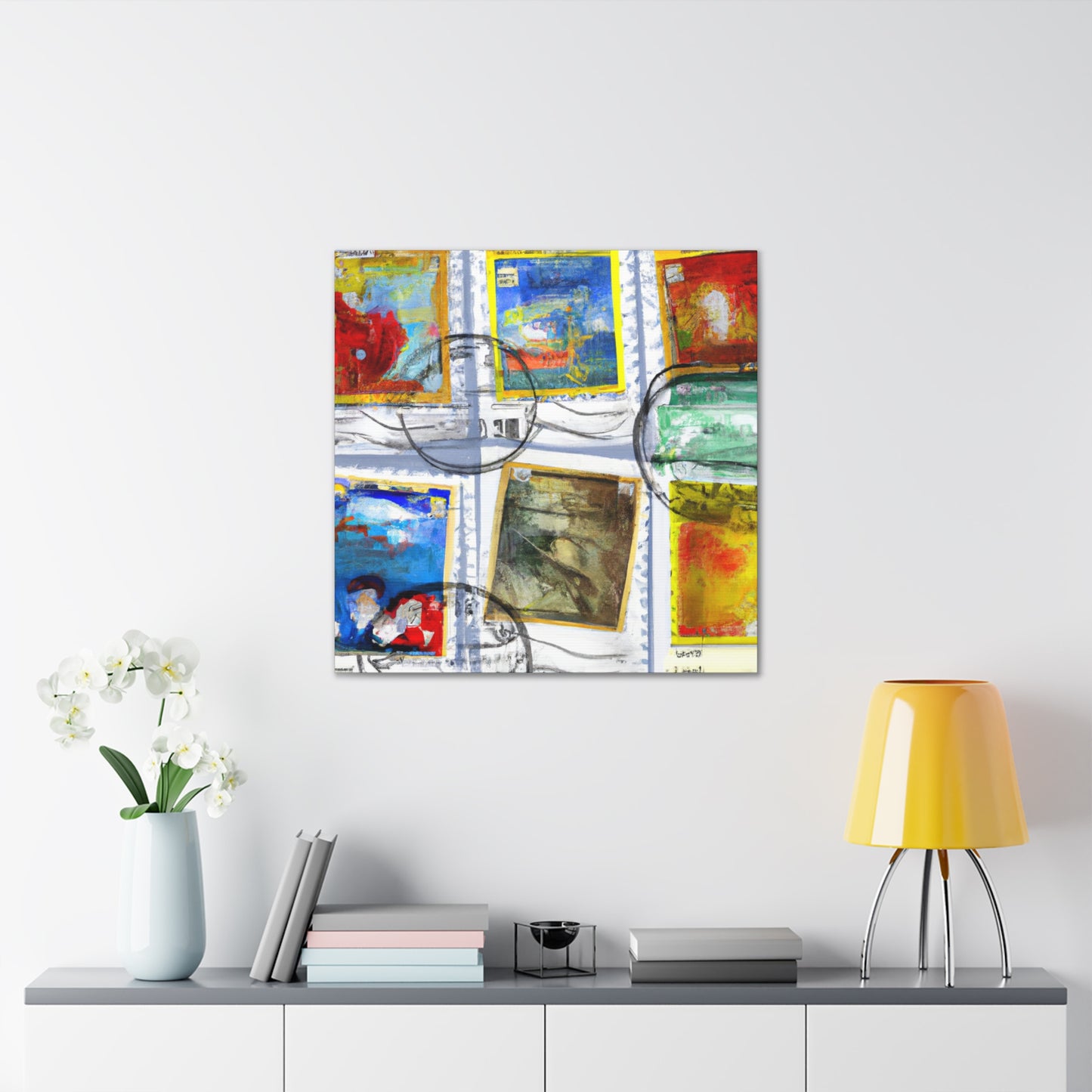 Worldwide Wonders - Postage Stamp Collector Canvas Wall Art