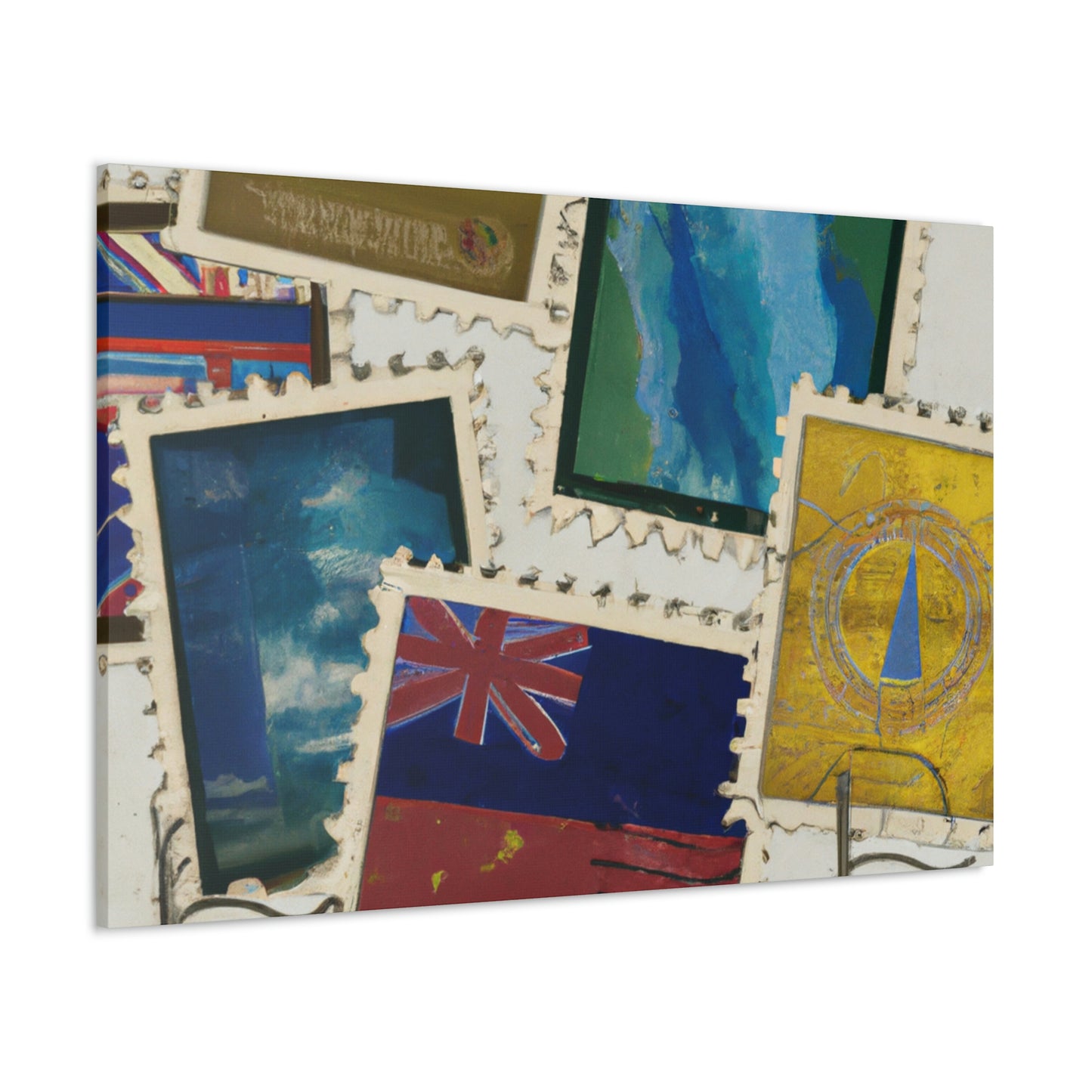 UniStamps: A Celebration of Unity. - Postage Stamp Collector Canvas Wall Art