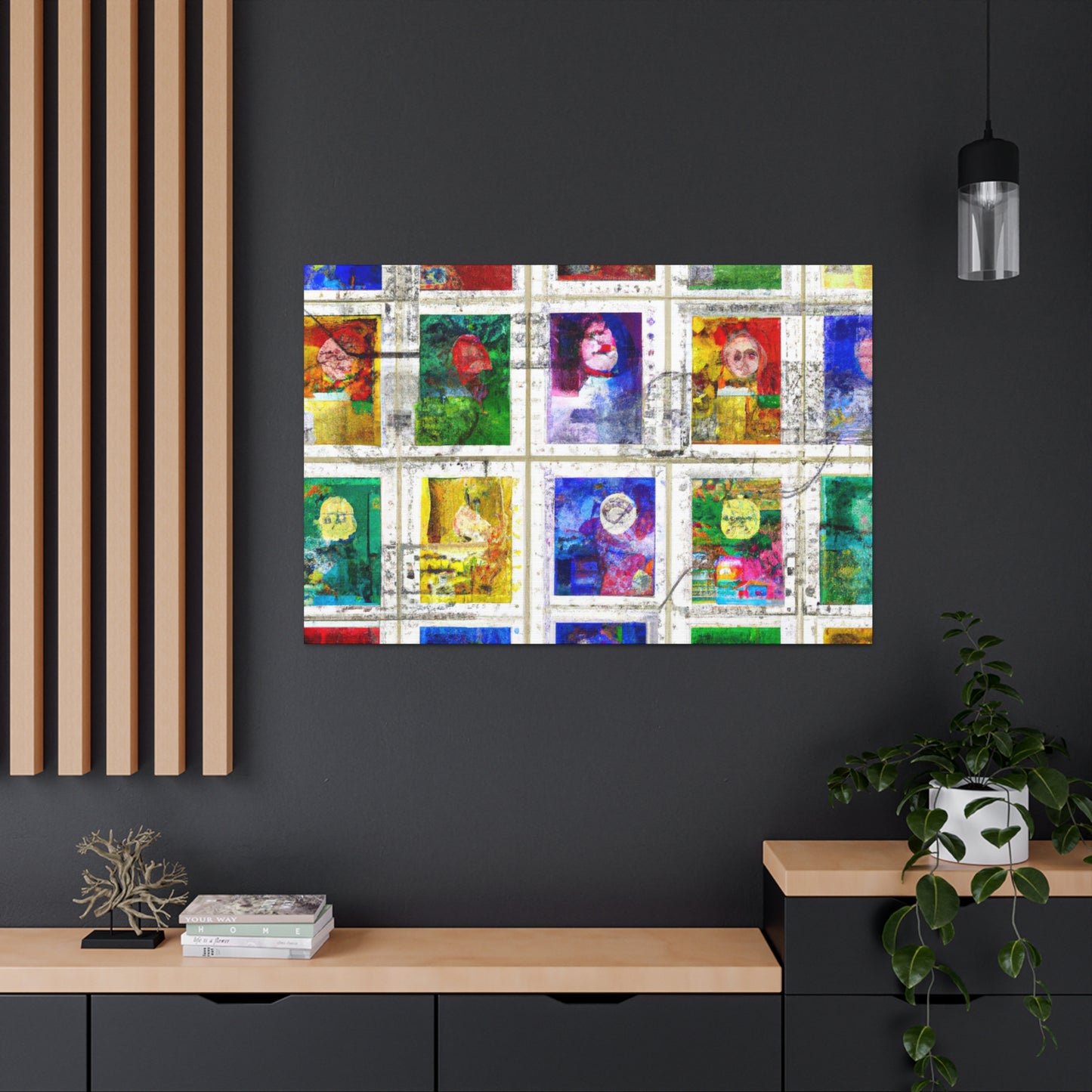 Global Heritage Stamps - Postage Stamp Collector Canvas Wall Art