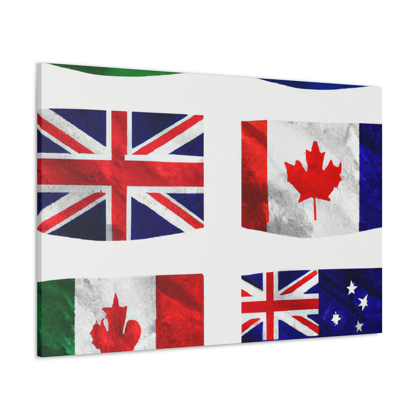 John Prosser (1819-1897) - Flags Of The World Canvas Wall Art