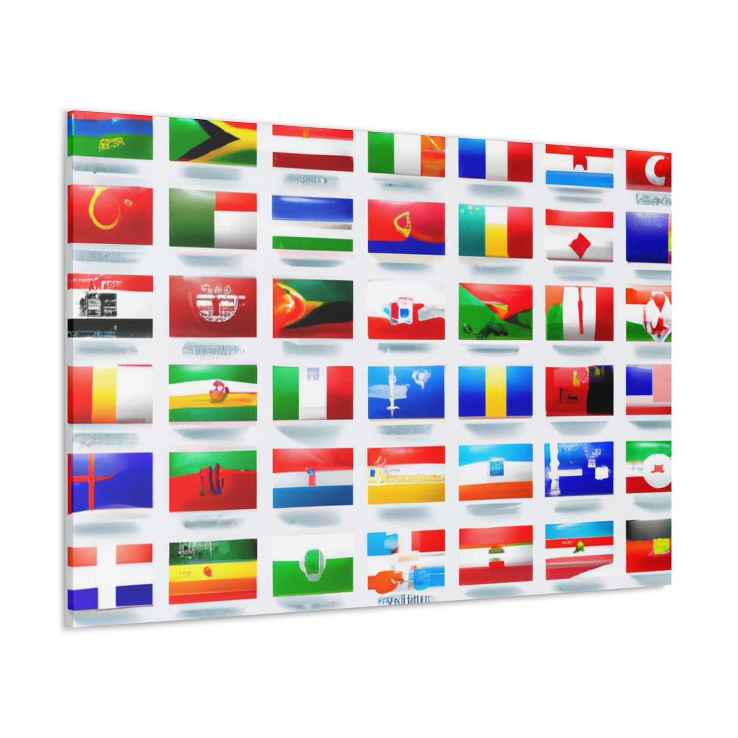 John Bartlett - Flags Of The World Canvas Wall Art