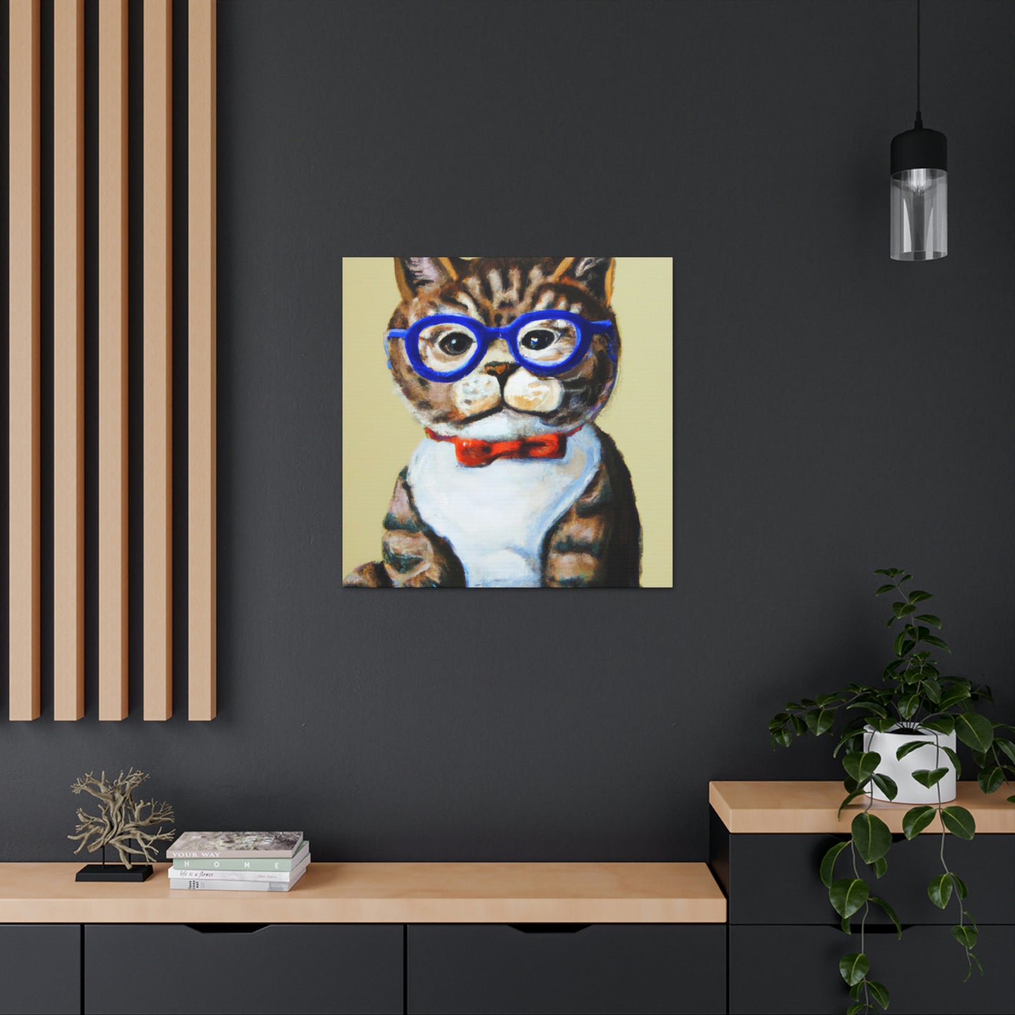 Felix Fluffly - Cat Lovers Canvas Wall Art