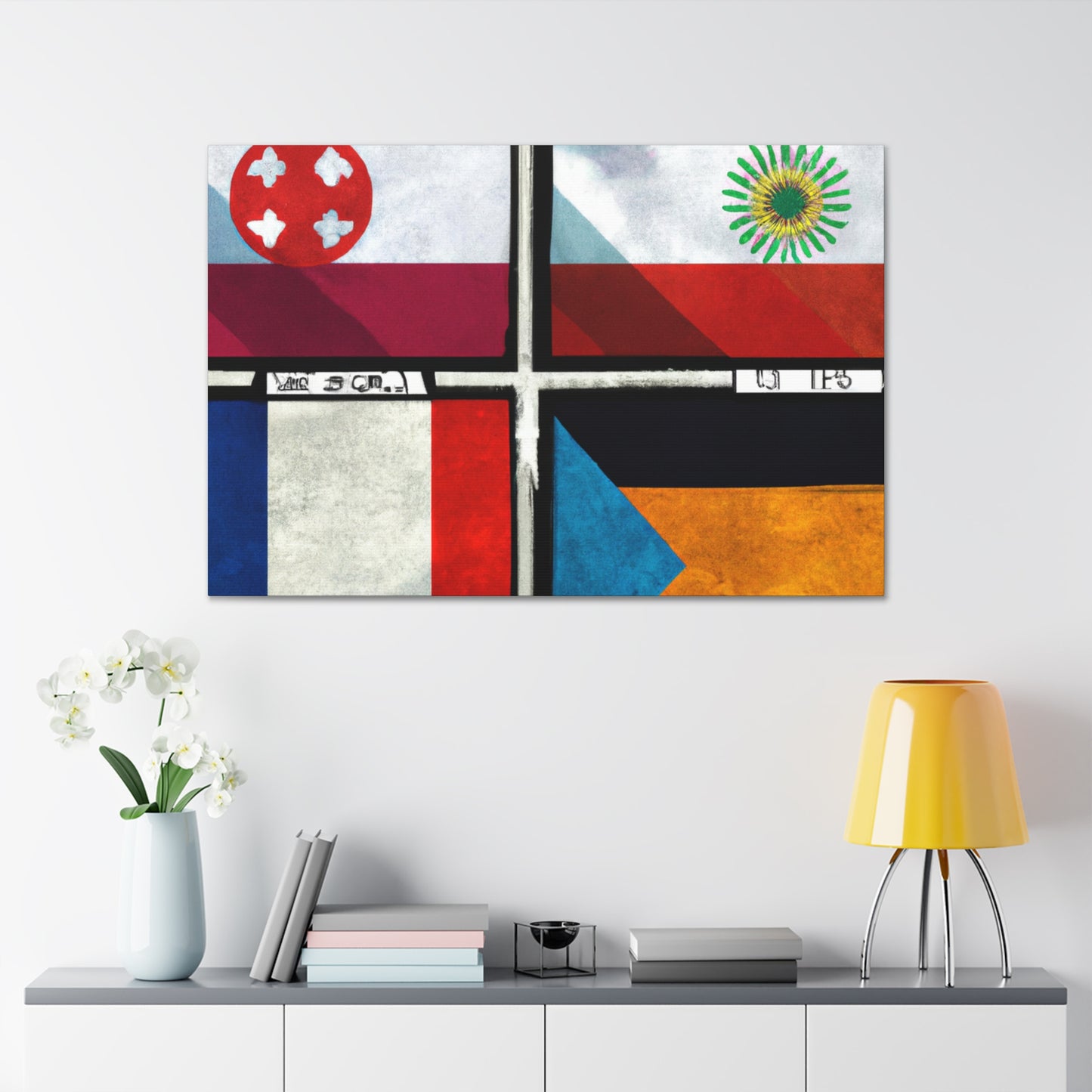 Charlotte Carey, Flag Maker of the 1800s. - Flags Of The World Canvas Wall Art