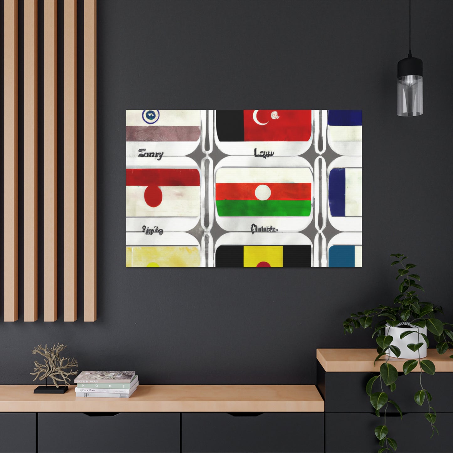 Victorina Leppard - Flags Of The World Canvas Wall Art