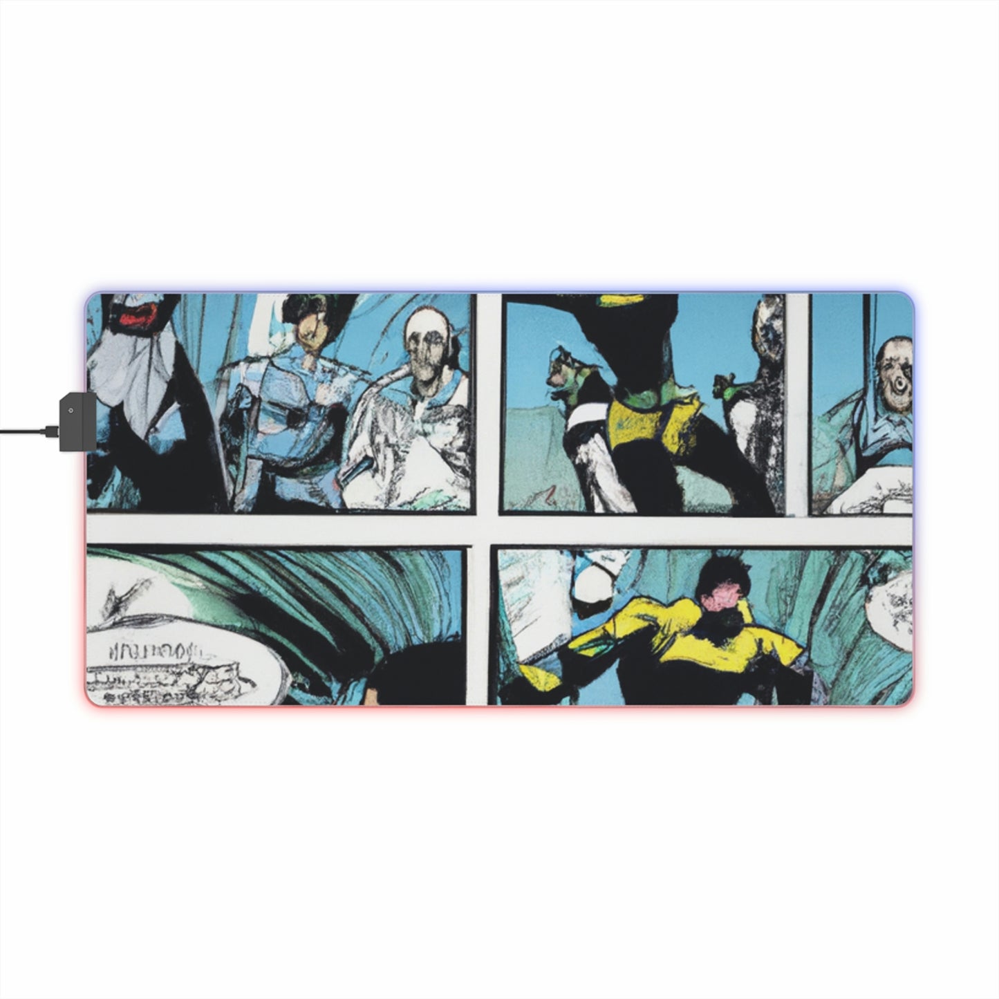 Bricky Birdie - Comic Book Collector LED Light Up Gaming Mouse Pad